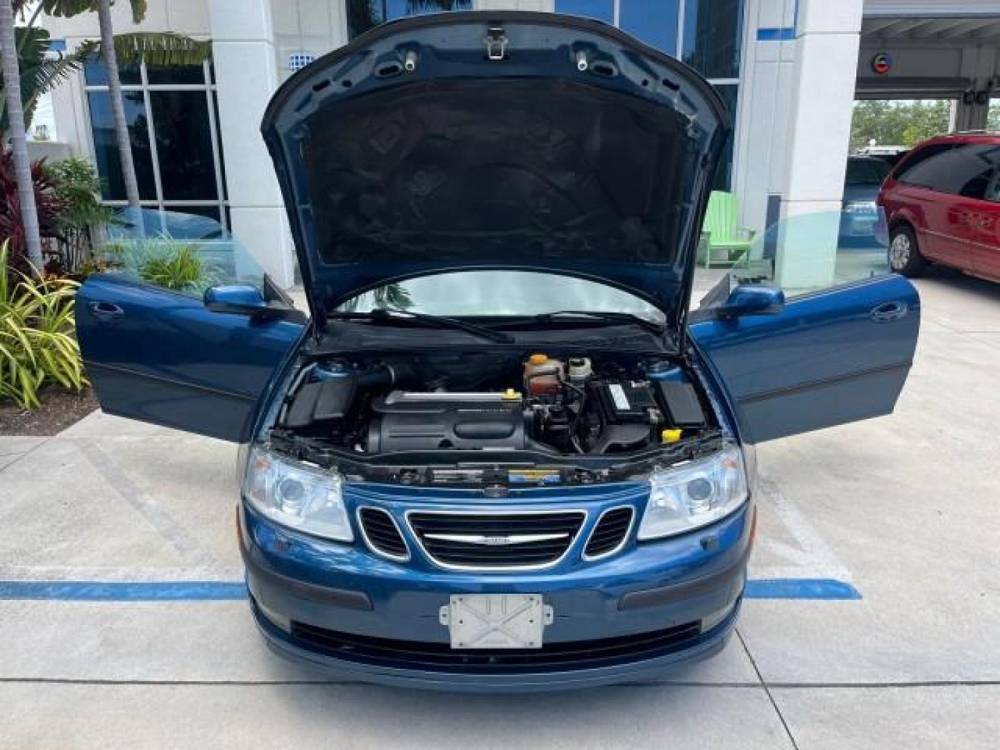 2006 Nocturne Blue Metallic /Slate Gray Saab 9-3 CONV LOW MILES 75,575 (YS3FD79Y966) with an 2.0L DOHC MPFI Turbocharged 4-Cyl Engine engine, Automatic transmission, located at 4701 North Dixie Hwy, Pompano Beach, FL, 33064, (954) 422-2889, 26.240938, -80.123474 - OUR WEBPAGE FLORIDACARS1.COM HAS OVER 100 PHOTOS AND FREE CARFAX LINK 2006 SAAB 9-3 2.0T ROAD READY 2.O L TURBO VIN: YS3FD79Y966001453 NO ACCIDENTS NO RECALLS CONVERTIBLE LOW MILES 75,575 2.0L I4 F SOHC POWER CONVERTIBLE TOP GASOLINE 29 MPG POWER LEATHER SEATS FRONT WHEEL DRIVE DUAL ZONE AC 4 SERVIC - Photo#16