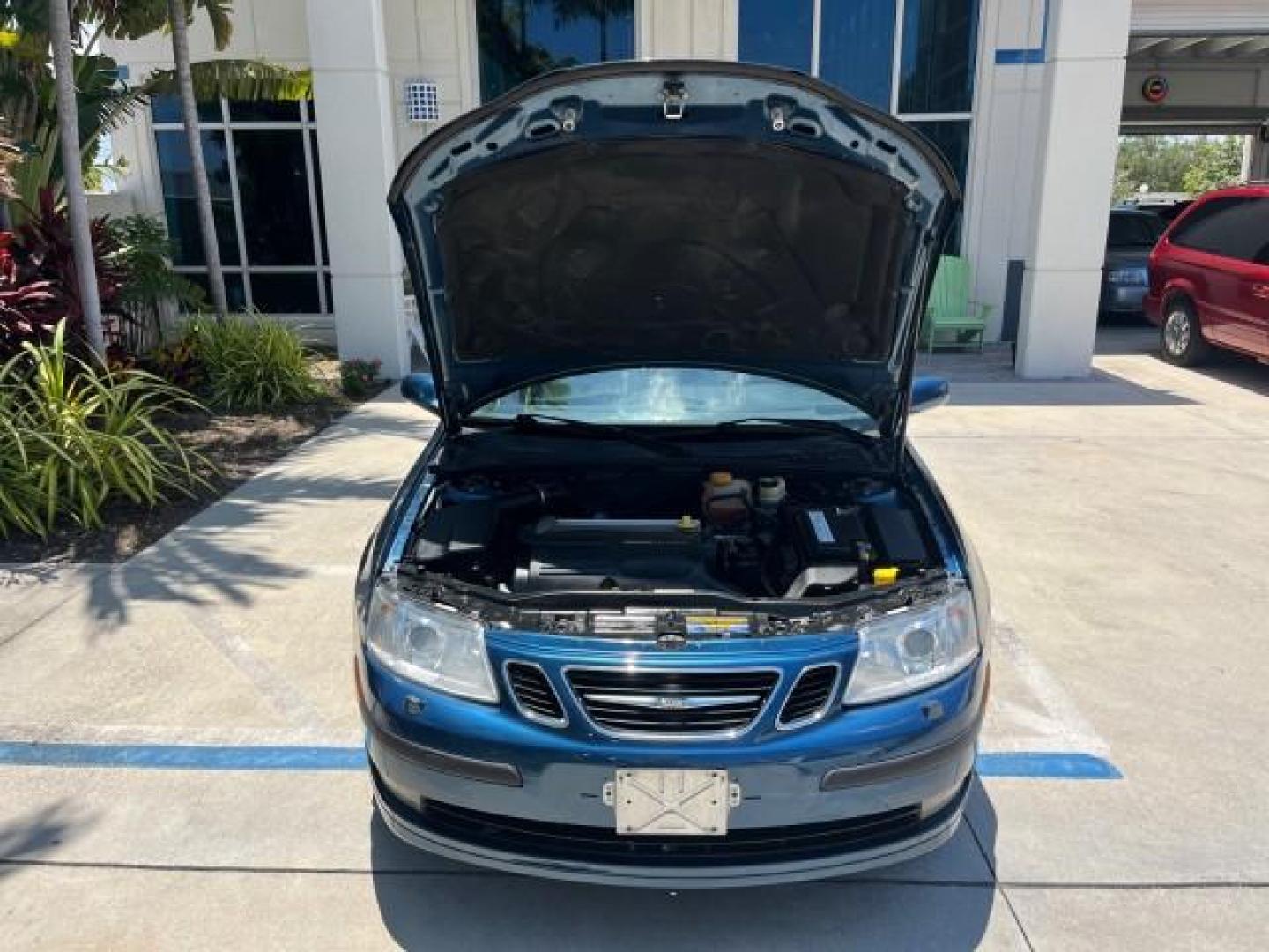 2006 Nocturne Blue Metallic /Slate Gray Saab 9-3 CONV LOW MILES 75,575 (YS3FD79Y966) with an 2.0L DOHC MPFI Turbocharged 4-Cyl Engine engine, Automatic transmission, located at 4701 North Dixie Hwy, Pompano Beach, FL, 33064, (954) 422-2889, 26.240938, -80.123474 - OUR WEBPAGE FLORIDACARS1.COM HAS OVER 100 PHOTOS AND FREE CARFAX LINK 2006 SAAB 9-3 2.0T ROAD READY 2.O L TURBO VIN: YS3FD79Y966001453 NO ACCIDENTS NO RECALLS CONVERTIBLE LOW MILES 75,575 2.0L I4 F SOHC POWER CONVERTIBLE TOP GASOLINE 29 MPG POWER LEATHER SEATS FRONT WHEEL DRIVE DUAL ZONE AC 4 SERVIC - Photo#46