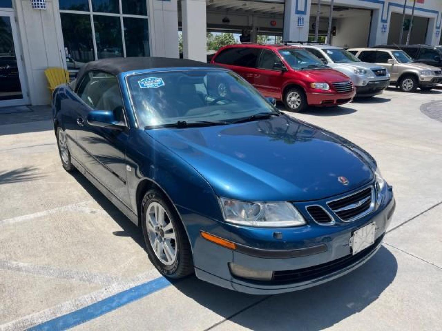 2006 Nocturne Blue Metallic /Slate Gray Saab 9-3 CONV LOW MILES 75,575 (YS3FD79Y966) with an 2.0L DOHC MPFI Turbocharged 4-Cyl Engine engine, Automatic transmission, located at 4701 North Dixie Hwy, Pompano Beach, FL, 33064, (954) 422-2889, 26.240938, -80.123474 - OUR WEBPAGE FLORIDACARS1.COM HAS OVER 100 PHOTOS AND FREE CARFAX LINK 2006 SAAB 9-3 2.0T ROAD READY 2.O L TURBO VIN: YS3FD79Y966001453 NO ACCIDENTS NO RECALLS CONVERTIBLE LOW MILES 75,575 2.0L I4 F SOHC POWER CONVERTIBLE TOP GASOLINE 29 MPG POWER LEATHER SEATS FRONT WHEEL DRIVE DUAL ZONE AC 4 SERVIC - Photo#51