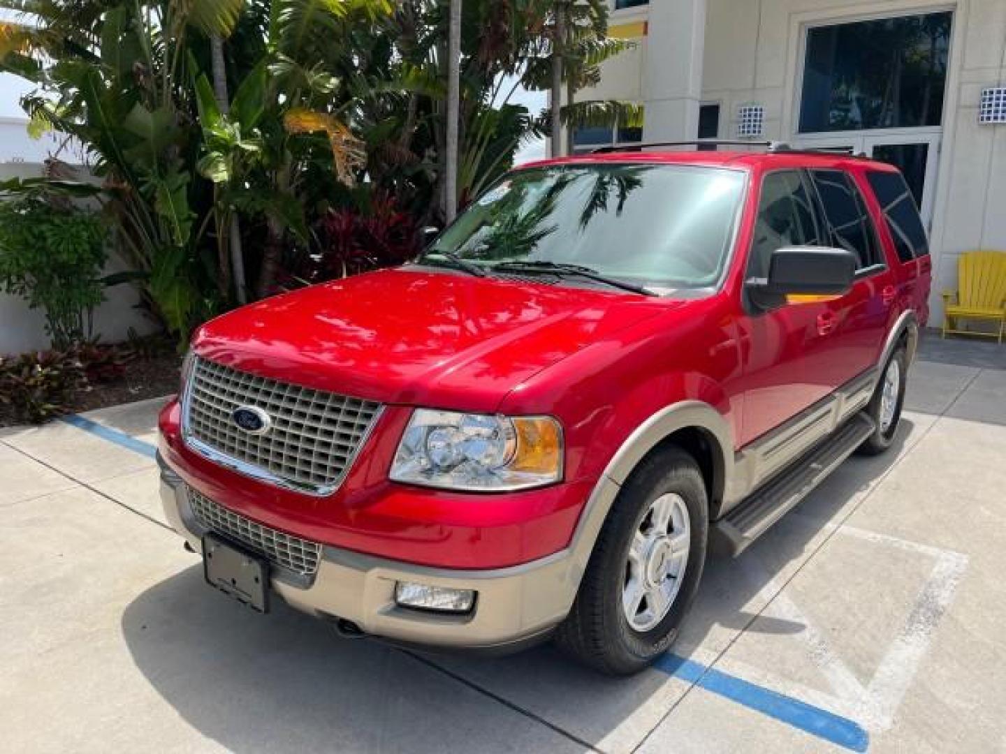 2003 Laser Red /Medium Parchment Ford Expedition 1 OWNER Eddie Bauer 4X4 LOW MILES 37,143 (1FMFU18L13L) with an 5.4L SOHC SEFI V8 Triton Engine engine, Automatic transmission, located at 4701 North Dixie Hwy, Pompano Beach, FL, 33064, (954) 422-2889, 26.240938, -80.123474 - OUR WEBPAGE FLORIDACARS1.COM HAS OVER 100 PHOTOS AND FREE CARFAX LINK 2003 FORD EXPEDITION EDDIE BAUER ROAD READY 5.4L V8 VIN: 1FMFU18L13LC57315 1 OWNER LOW MILES 37,143 4 DOOR WAGON/SPORT UTILITY 4WD ON DEMAND 5.4L V8 F SOHC 16V 3 ROW LEATHER SEATS 4X4 GASOLINE NO ACCIDENTS NO RECALLS REAR WHEEL DR - Photo#90