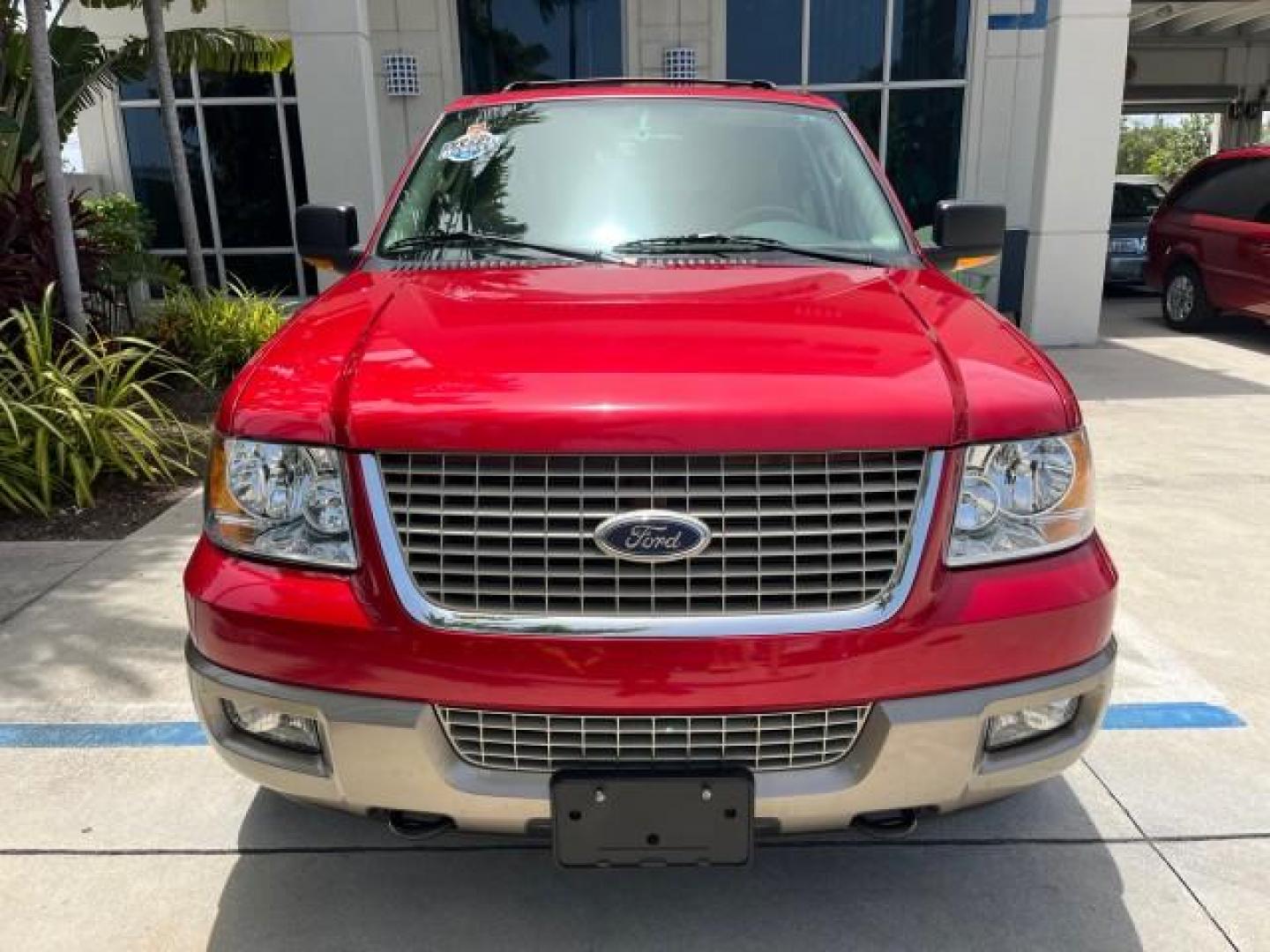 2003 Laser Red /Medium Parchment Ford Expedition 1 OWNER Eddie Bauer 4X4 LOW MILES 37,143 (1FMFU18L13L) with an 5.4L SOHC SEFI V8 Triton Engine engine, Automatic transmission, located at 4701 North Dixie Hwy, Pompano Beach, FL, 33064, (954) 422-2889, 26.240938, -80.123474 - OUR WEBPAGE FLORIDACARS1.COM HAS OVER 100 PHOTOS AND FREE CARFAX LINK 2003 FORD EXPEDITION EDDIE BAUER ROAD READY 5.4L V8 VIN: 1FMFU18L13LC57315 1 OWNER LOW MILES 37,143 4 DOOR WAGON/SPORT UTILITY 4WD ON DEMAND 5.4L V8 F SOHC 16V 3 ROW LEATHER SEATS 4X4 GASOLINE NO ACCIDENTS NO RECALLS REAR WHEEL DR - Photo#91