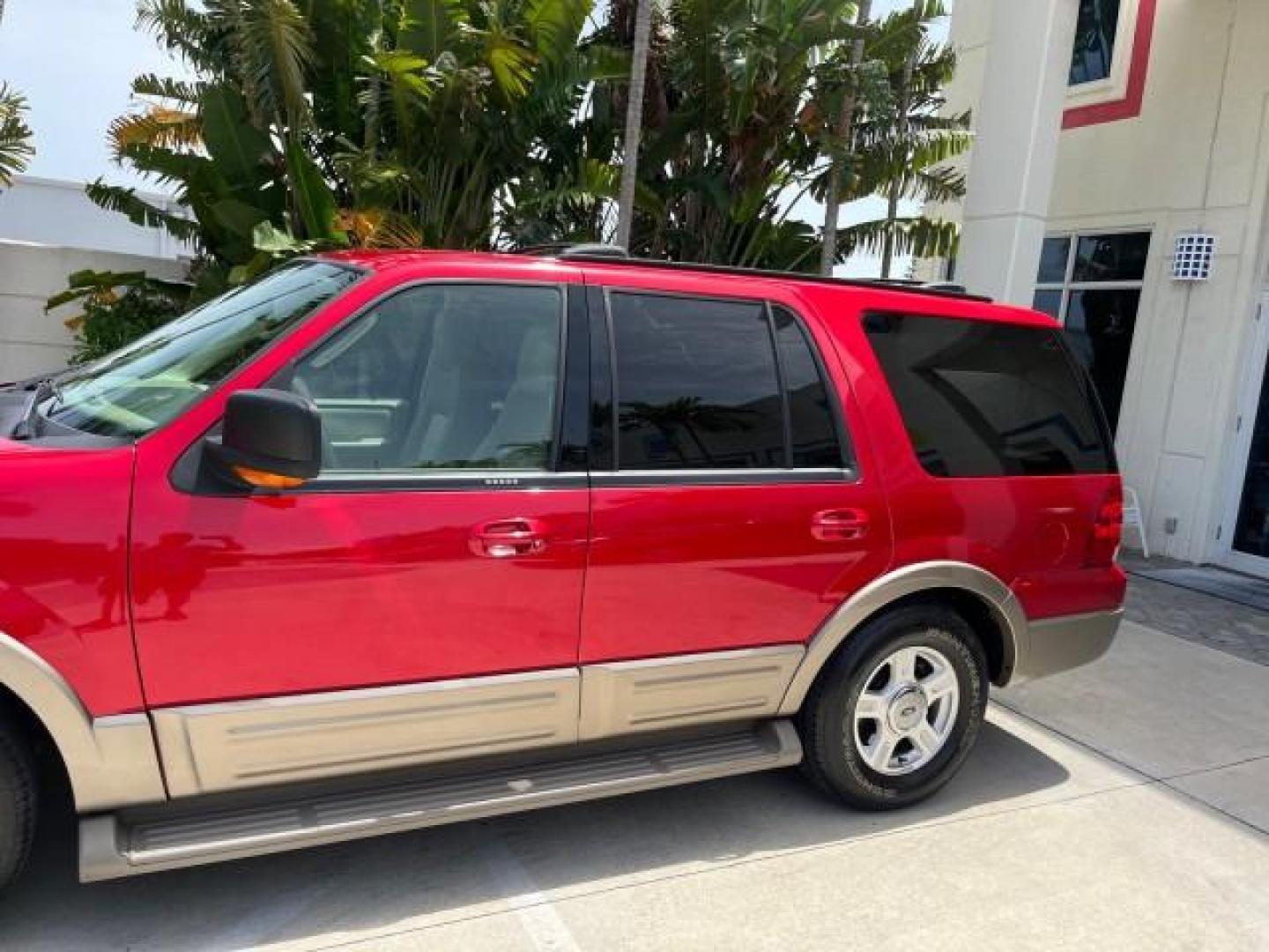 2003 Laser Red /Medium Parchment Ford Expedition 1 OWNER Eddie Bauer 4X4 LOW MILES 37,143 (1FMFU18L13L) with an 5.4L SOHC SEFI V8 Triton Engine engine, Automatic transmission, located at 4701 North Dixie Hwy, Pompano Beach, FL, 33064, (954) 422-2889, 26.240938, -80.123474 - OUR WEBPAGE FLORIDACARS1.COM HAS OVER 100 PHOTOS AND FREE CARFAX LINK 2003 FORD EXPEDITION EDDIE BAUER ROAD READY 5.4L V8 VIN: 1FMFU18L13LC57315 1 OWNER LOW MILES 37,143 4 DOOR WAGON/SPORT UTILITY 4WD ON DEMAND 5.4L V8 F SOHC 16V 3 ROW LEATHER SEATS 4X4 GASOLINE NO ACCIDENTS NO RECALLS REAR WHEEL DR - Photo#97