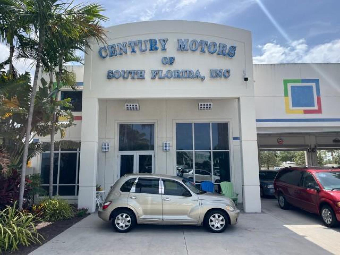 2006 Linen Gold Metallic Pearl /Pastel Pebble Beige Chrysler PT Cruiser Touring LOW MILES 56,453 (3A4FY58B46T) with an 2.4L DOHC SMPI 16-Valve I4 Engine engine, Automatic transmission, located at 4701 North Dixie Hwy, Pompano Beach, FL, 33064, (954) 422-2889, 26.240938, -80.123474 - OUR WEBPAGE FLORIDACARS1.COM HAS OVER 100 PHOTOS AND FREE CARFAX LINK 2006 CHRYSLER PT CRUISER TOURING ROAD READY 2.4L I4 VIN: 3A4FY58B46T320725 NO ACCIDENTS VAN NO RECALLS 29 MPG 2.4L I4 F DOHC 16V FLORIDA OWNER GASOLINE LOW MILES 56,453 FRONT WHEEL DRIVE POWER MIRRORS 19 SERVICE RECORDS Additional - Photo#0