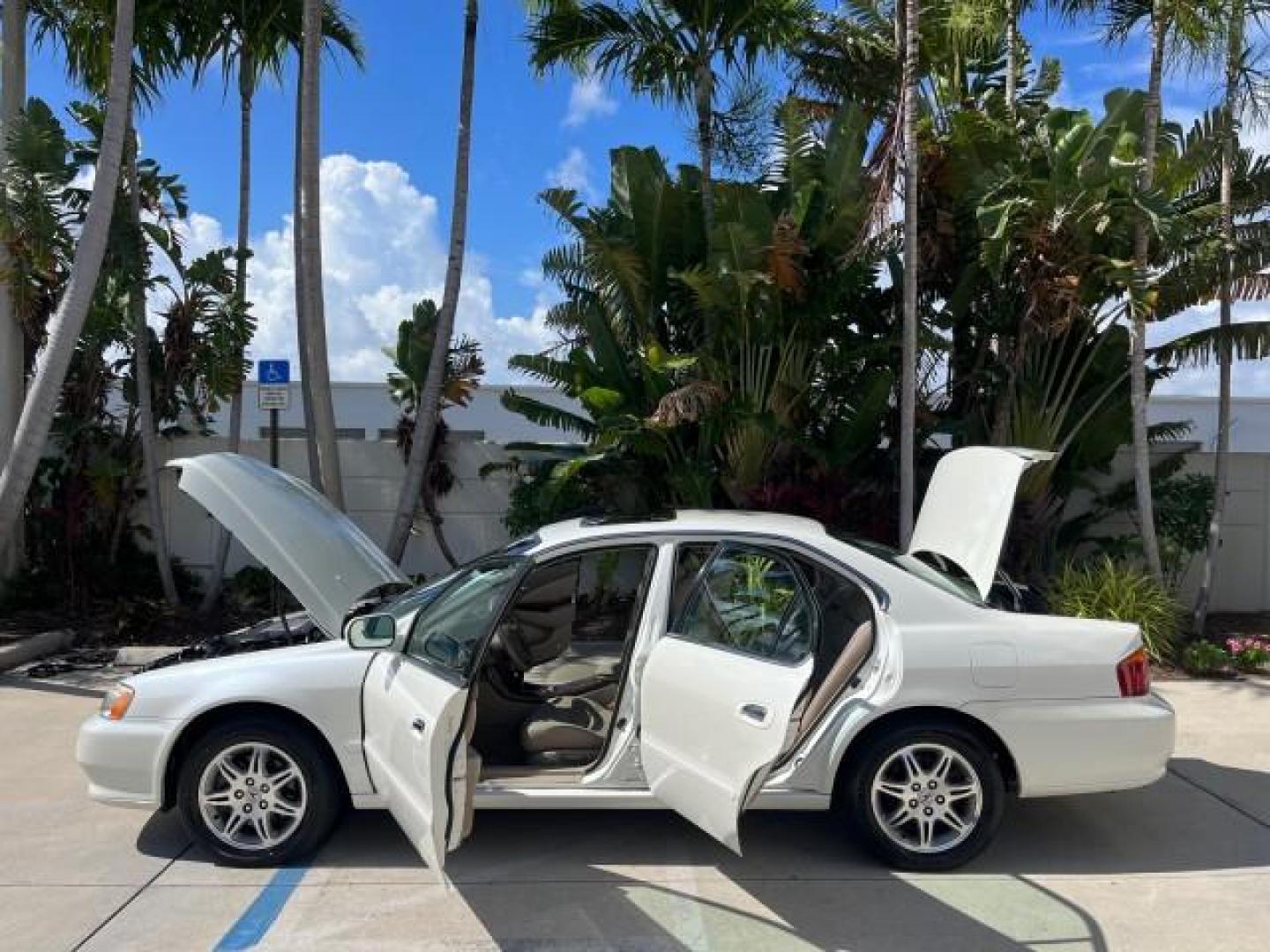 2000 White Diamond Pearl /Ebony Acura TL 1 FL SEDAN LOW MILES 27,481 (19UUA5667YA) with an 3.2L SOHC PGM-FI 24-Valve V6 Engine engine, Automatic transmission, located at 4701 North Dixie Hwy, Pompano Beach, FL, 33064, (954) 422-2889, 26.240938, -80.123474 - OUR WEBPAGE FLORIDACARS1.COM HAS OVER 100 PHOTOS AND FREE CARFAX LINK 10 SERVICE RECORDS 2000 ACURA TL 3.2 ROAD READY 3.2L V6 VIN: 19UUA5667YA031650 NO ACCIDENTS NO RECALLS SEDAN 4 DR 1 OWNER FLORIDA 3.2L V6 F SOHC 24V LOW MILES 27,481 29 MPG GASOLINE POWER LEATHER SEATS FRONT WHEEL DRIVE POWER SUNR - Photo#8