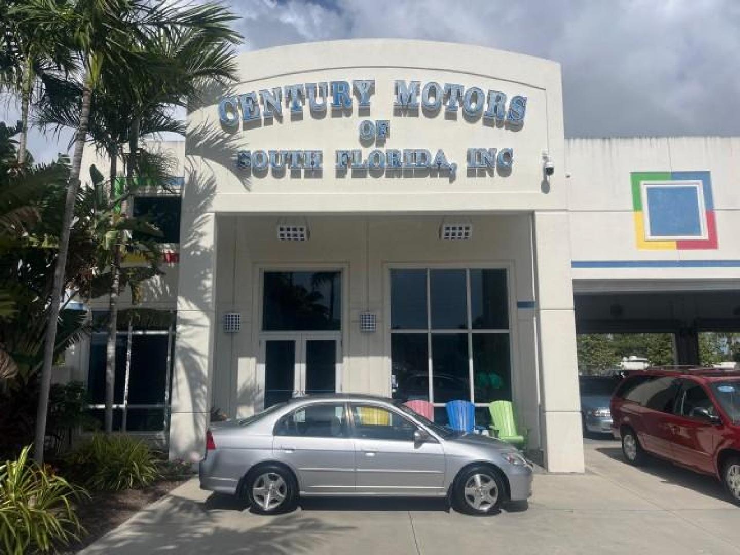 2004 Satin Silver Metallic /Gray Honda Civic EX LOW MILES 32,118 (2HGES26834H) with an 1.7L SOHC MPFI 16-Valve VTEC I4 Engine engine, Automatic transmission, located at 4701 North Dixie Hwy, Pompano Beach, FL, 33064, (954) 422-2889, 26.240938, -80.123474 - 2004 HONDA CIVIC EX ROAD READY 1.7L I4 VIN: 2HGES26834H541264 NO RECALLS 38 MPG SEDAN 4 DR 1 OWNER LOW MILES 31,118 1.7L I4 F SOHC POWER SUNROOF GASOLINE POWER MIRRORS FRONT WHEEL DRIVE 18 SERVICE RECORDS Alloy Wheels Approach Lights Cruise Control FWD Front Bucket Seats Moonroof / Sunroof THIS IS O - Photo#0