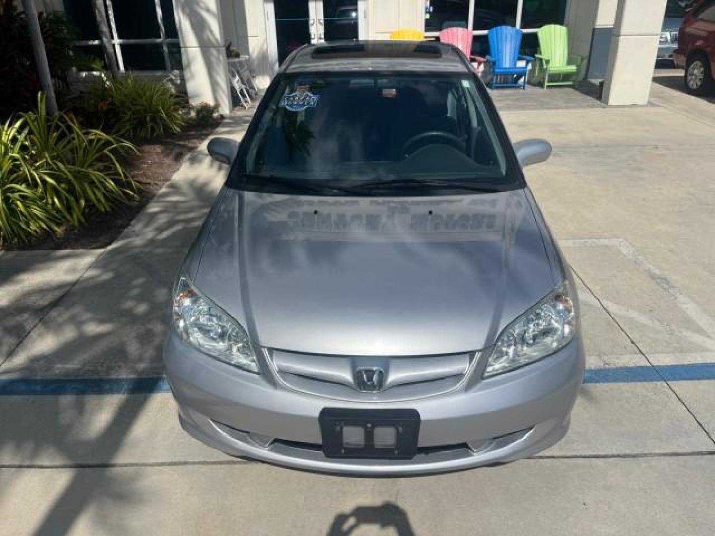 2004 Satin Silver Metallic /Gray Honda Civic EX LOW MILES 32,118 (2HGES26834H) with an 1.7L SOHC MPFI 16-Valve VTEC I4 Engine engine, Automatic transmission, located at 4701 North Dixie Hwy, Pompano Beach, FL, 33064, (954) 422-2889, 26.240938, -80.123474 - 2004 HONDA CIVIC EX ROAD READY 1.7L I4 VIN: 2HGES26834H541264 NO RECALLS 38 MPG SEDAN 4 DR 1 OWNER LOW MILES 31,118 1.7L I4 F SOHC POWER SUNROOF GASOLINE POWER MIRRORS FRONT WHEEL DRIVE 18 SERVICE RECORDS Alloy Wheels Approach Lights Cruise Control FWD Front Bucket Seats Moonroof / Sunroof THIS IS O - Photo#73