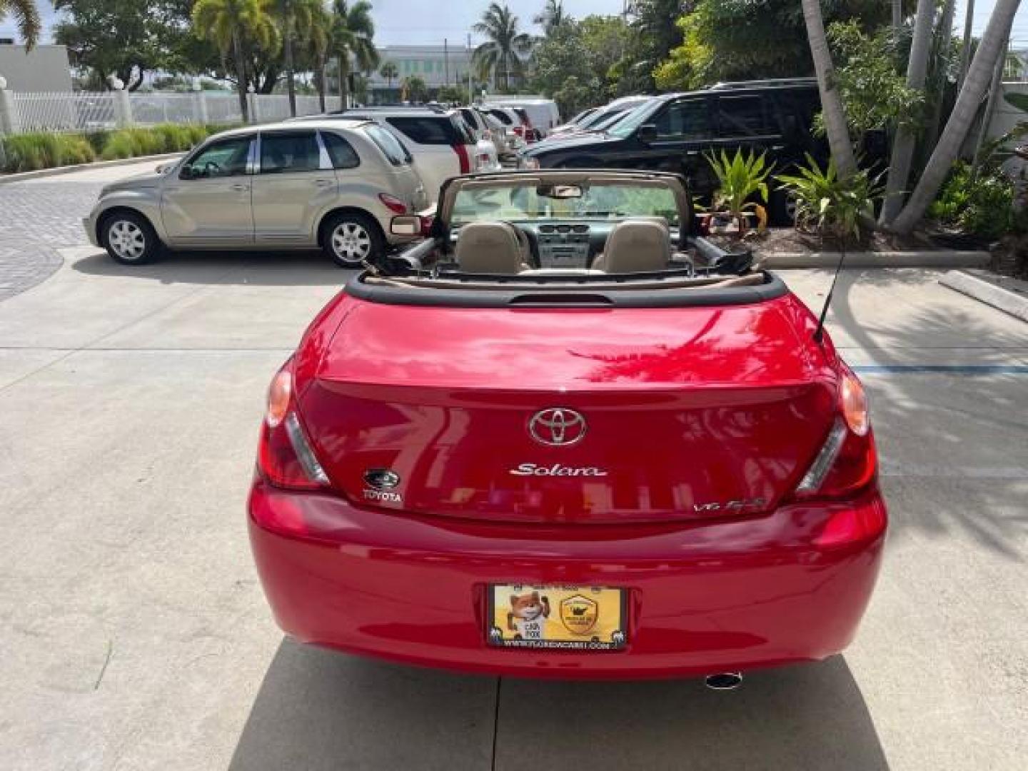 2005 Absolutely Red /Ivory Toyota Camry Solara SLE LOW MILES 30,937 (4T1FA38P95U) with an 3.3L DOHC SEFI VVT-i 24-Valve V6 Engine engine, Automatic transmission, located at 4701 North Dixie Hwy, Pompano Beach, FL, 33064, (954) 422-2889, 26.240938, -80.123474 - OUR WEBPAGE FLORIDACARS1.COM HAS OVER 100 PHOTOS AND FREE CARFAX LINK 2005 TOYOTA CAMRY SOLARA SE V6 ROAD READY 3.3L V6 VIN: 4T1FA38P95U061434 NO RECALLS 29 MPG CONVERTIBLE POWER CONVERTIBLE TOP 3.3L V6 F DOHC 24V POWER LEATHER SEATS GASOLINE FLORIDA OWNER FRONT WHEEL DRIVE LOW MILES 30,937 Alloy Wh - Photo#93