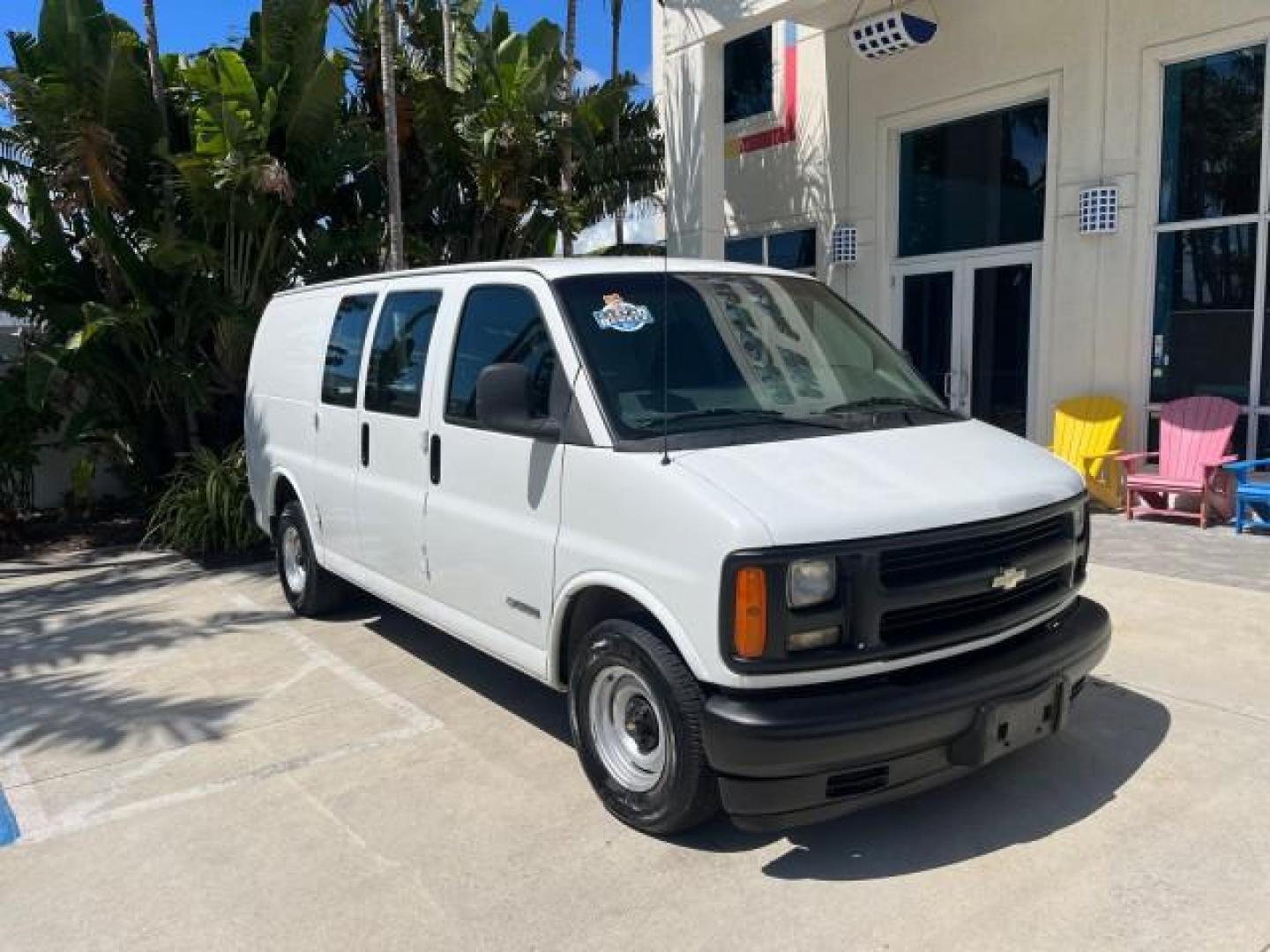 2002 Summit White /Neutral Chevrolet Express Cargo Van 1 FL LOW MILES 68,522 (1GCFG15W421) with an 4.3L Vortec 4300 SFI V6 Engine engine, Automatic transmission, located at 4701 North Dixie Hwy, Pompano Beach, FL, 33064, (954) 422-2889, 26.240938, -80.123474 - OUR WEBPAGE FLORIDACARS1.COM HAS OVER 100 PHOTOS AND FREE CARFAX LINK 2002 CHEVROLET EXPRESS 1500 ROAD READY WORK READY VIN: 1GCFG15W421135875 NO ACCIDENTS NO RECALLS VAN 1 OWNER FLORIDA 4.3L V6 F OHV 12V LOW MILES 68,522 GASOLINE 16 SERVICE RECORDS REAR WHEEL DRIVE 4.3L V6 Anti-Theft System Front B - Photo#1