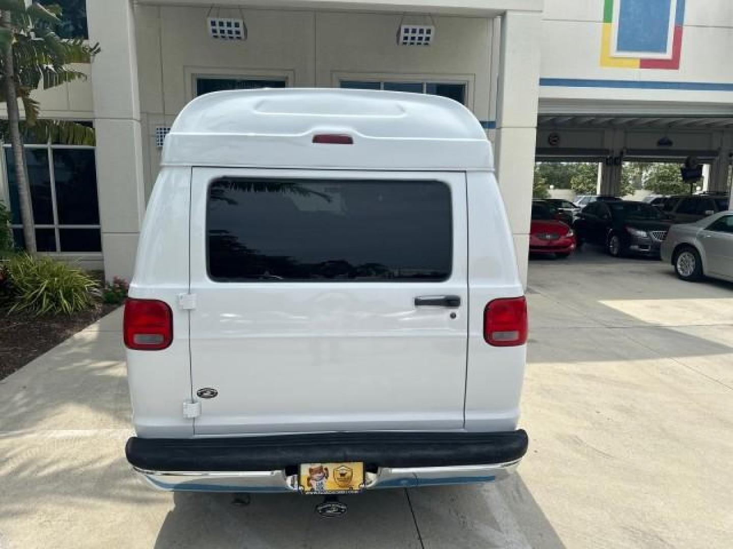 2000 Bright White /Mist Gray Dodge Ram Van HI TOP Conversion (2B6HB11YXYK) with an 5.2L MPI V8 Magnum Engine engine, Automatic transmission, located at 4701 North Dixie Hwy, Pompano Beach, FL, 33064, (954) 422-2889, 26.240938, -80.123474 - OUR WEBPAGE FLORIDACARS1.COM HAS OVER 100 PHOTOS AND FREE CARFAX LINK 2000 DODGE RAM VAN B1500 1 OWNER CALIFORNIA TITLE OWNED SALT FREE HARD TO FIND IN THIS CONDITION CALIFORNIA STAR CUSTOM VAN VIN: 2B6HB11YXYK110186 VAN 5.2L V8 F OHV 16V GASOLINE REAR WHEEL DRIVE Leather Seats Rear Air Conditioning - Photo#92