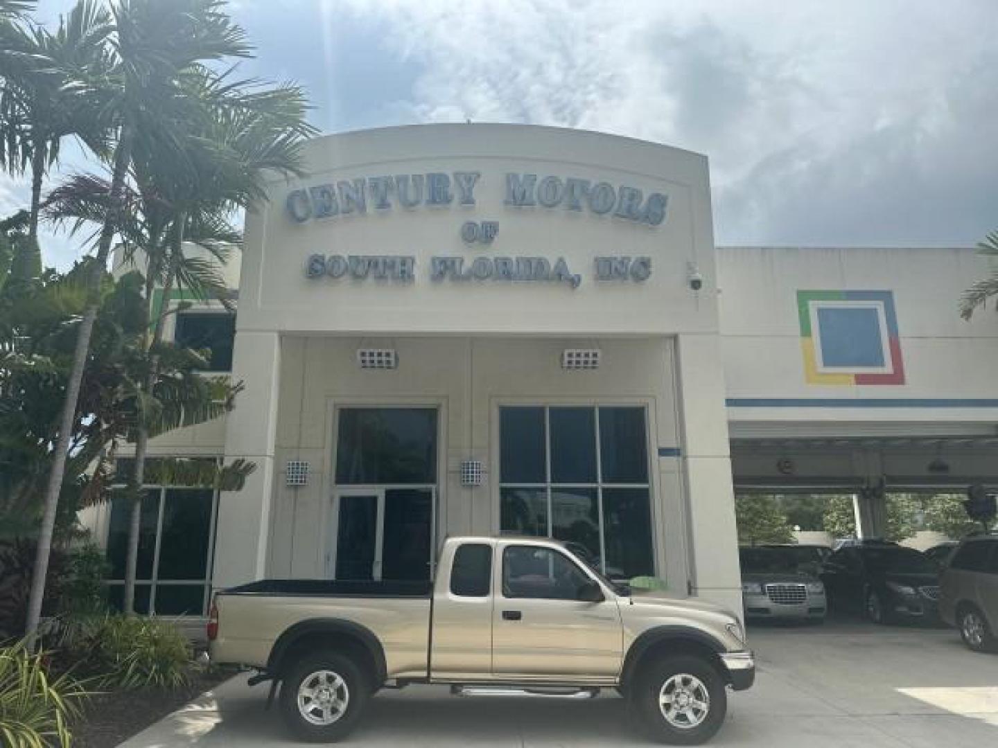 2003 Mystic Gold Metallic /Oak Toyota Tacoma PreRunner FL LOW MILES 46.375 (5TESN92NX3Z) with an 3.4L DOHC EFI 24-Valve V6 Engine engine, Automatic transmission, located at 4701 North Dixie Hwy, Pompano Beach, FL, 33064, (954) 422-2889, 26.240938, -80.123474 - OUR WEBPAGE FLORIDACARS1.COM HAS OVER 100 PHOTOS AND FREE CARFAX LINK 2003 TOYOTA TACOMA PRERUNNER V6 HARD TO FIND THIS ONE IS THE ONE VIN: 5TESN92NX3Z184813 5 T E S N 9 2 N X 3 Z 1 8 4 8 1 3 CLUB CAB PICKUP 3.4L V6 F DOHC 24V GASOLINE REAR WHEEL DRIVE NO RECALLS CARFAX 19 SERVICE RECORDS NO ACCIDEN - Photo#0