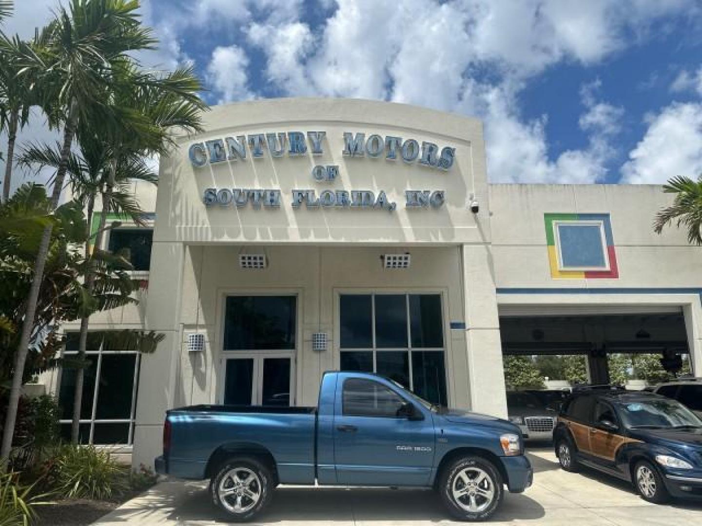 2006 Atlantic Blue Pearl /Medium Slate Gray Dodge Ram 1500 SLT 1 OWNER 5077 MILES MINT 5.7 V8 HEMI (1D7HA16226J) with an 5.7L V8 Hemi Multi-Displacement Engine engine, Automatic transmission, located at 4701 North Dixie Hwy, Pompano Beach, FL, 33064, (954) 422-2889, 26.240938, -80.123474 - OUR WEBPAGE FLORIDACARS1.COM HAS OVER 100 PHOTOS AND FREE CARFAX LINK 2006 DODGE RAM 1500 SLT SPORT VIN: 1D7HA16226J149341 1 D 7 H A 1 6 2 2 6 J 1 4 9 3 4 1 PICKUP 5.7L V8 F 16V HEMI GASOLINE REAR WHEEL DRIVE NO RECALLS THIS IS ONE OF THE NICEST DODGE RAMS WE HAVE EVER LISTED RETIREE 1 OWNER FLORIDA - Photo#0