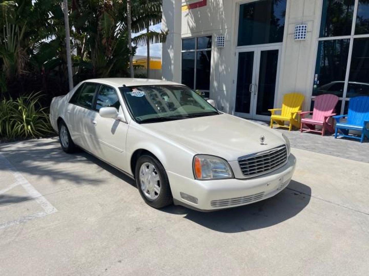 2003 White Diamond /Oatmeal Cadillac DeVille LOW MILES 48,021 (1G6KD54Y63U) with an 4.6L DOHC V8 Northstar Engine engine, Automatic transmission, located at 4701 North Dixie Hwy, Pompano Beach, FL, 33064, (954) 422-2889, 26.240938, -80.123474 - OUR WEBPAGE FLORIDACARS1.COM HAS OVER 100 PHOTOS AND FREE CARFAX LINK 2003 CADILLAC DEVILLE ROAD READY 4.6L V8 VIN: 1G6KD54Y63U260929 NO ACCIDENTS SEDAN 4 DR NO RECALLS DUAL AC 4.6L V8 F DOHC 32V 1 OWNER LEATHER GASOLINE LOW MILES 48,021 FRONT WHEEL DRIVE NEW $ 47,185 11 SERVICE RECORDS Air Suspensi - Photo#1