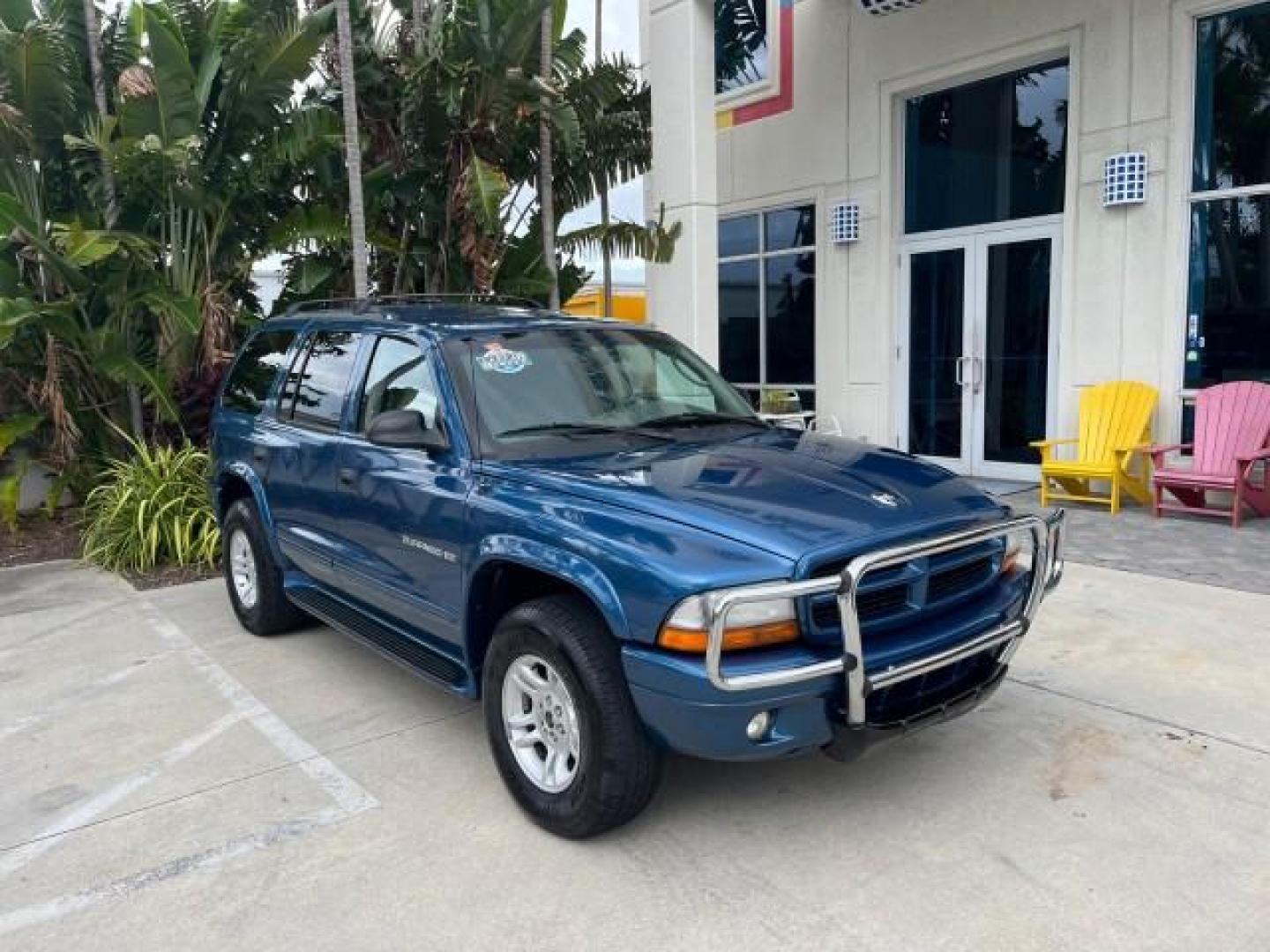 2001 Patriot Blue Pearl /Slate Gray/Taupe Dodge Durango 4WD 1 FL LOW MILES 39,516 (1B4HS28N41F) with an 4.7L SOHC SMPI V8 Magnum Engine engine, Automatic transmission, located at 4701 North Dixie Hwy, Pompano Beach, FL, 33064, (954) 422-2889, 26.240938, -80.123474 - OUR WEBPAGE FLORIDACARS1.COM HAS OVER 100 PHOTOS AND FREE CARFAX LINK 2001 DODGE DURANGO SLT ROAD READY 4.7L V8 VIN: 1B4HS28N41F637509 NO ACCIDENTS 4 DOOR WAGON/SPORT UTILITY 1 OWNER FLORIDA 4.7L V8 F OHV 4X4 ON DEMAND 4WD GASOLINE DUAL AC LOW MILES 39,516 REAR WHEEL DRIVE W/ 4X4 POWER SEATS 3 ROW L - Photo#1