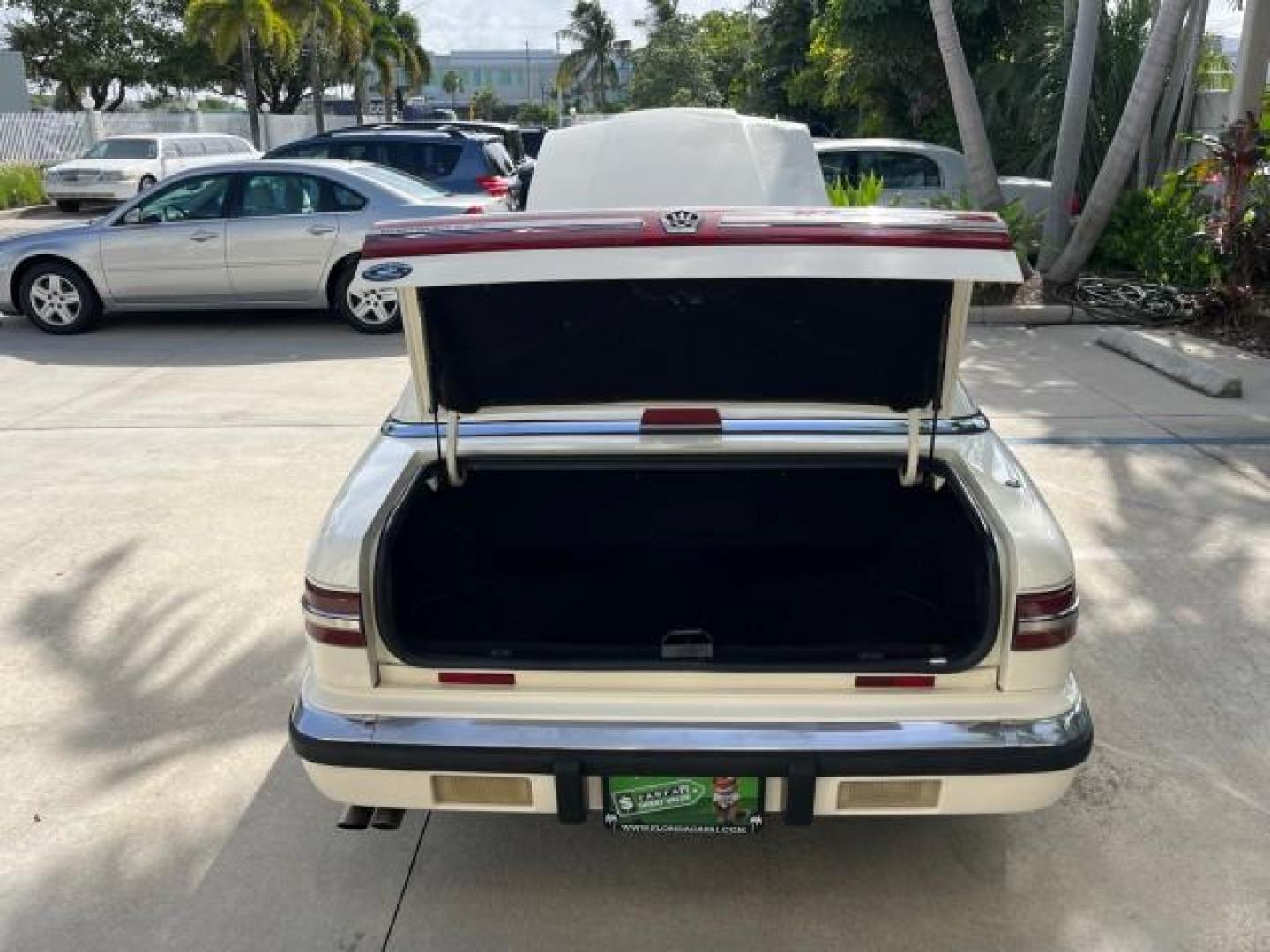 1991 WHITE /BLACK Chrysler TC HARD TOP LOW MILES 34,790 (ZC2FS1203MB) with an 3.0L V6 Cylinder Engine engine, Automatic transmission, located at 4701 North Dixie Hwy, Pompano Beach, FL, 33064, (954) 422-2889, 26.240938, -80.123474 - OUR WEBPAGE FLORIDACARS1.COM HAS OVER 100 PHOTOS AND FREE CARFAX LINK 1991 CHRYSLER TC ROAD READY 3.0L V6 VIN: ZC2FS1203MB207381 NO ACCIDENTS CONVERTIBLE NO RECALLS 3.0L V6 F FLORIDA OWNER GASOLINE POWER MIRRORS LOW MILES 34,790 FRONT WHEEL DRIVE CONVERTIBLE SOFT TOP / HARD TOP POWER LEATHER SEATS A - Photo#53