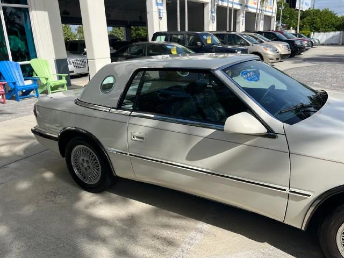 1991 WHITE /BLACK Chrysler TC HARD TOP LOW MILES 34,790 (ZC2FS1203MB) with an 3.0L V6 Cylinder Engine engine, Automatic transmission, located at 4701 North Dixie Hwy, Pompano Beach, FL, 33064, (954) 422-2889, 26.240938, -80.123474 - OUR WEBPAGE FLORIDACARS1.COM HAS OVER 100 PHOTOS AND FREE CARFAX LINK 1991 CHRYSLER TC ROAD READY 3.0L V6 VIN: ZC2FS1203MB207381 NO ACCIDENTS CONVERTIBLE NO RECALLS 3.0L V6 F FLORIDA OWNER GASOLINE POWER MIRRORS LOW MILES 34,790 FRONT WHEEL DRIVE CONVERTIBLE SOFT TOP / HARD TOP POWER LEATHER SEATS A - Photo#74