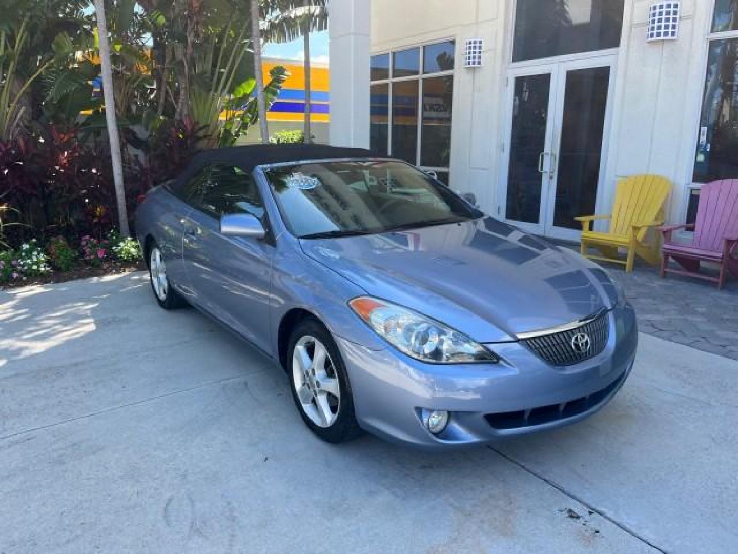 2004 Cosmic Blue Metallic /Dark Stone Toyota Camry Solara CONV 1 FL SLE LOW MILES 85,543 (4T1FA38P94U) with an 3.3L DOHC SMPI VVT-i 24-Valve V6 Engine engine, Automatic transmission, located at 4701 North Dixie Hwy, Pompano Beach, FL, 33064, (954) 422-2889, 26.240938, -80.123474 - OUR WEBPAGE FLORIDACARS1.COM HAS OVER 100 PHOTOS AND FREE CARFAX LINK 2004 TOYOTA CAMRY SOLARA SE V6 ROAD READY 3.3L V6 VIN: 4T1FA38P94U034135 NO RECALLS 29 MPG CONVERTIBLE POWER CONVERTIBLE TOP 3.3L V6 F DOHC 24V POWER LEATHER SEATS GASOLINE 1 OWNER FLORIDA FRONT WHEEL DRIVE 10 SERVICE RECORDS LOW - Photo#1