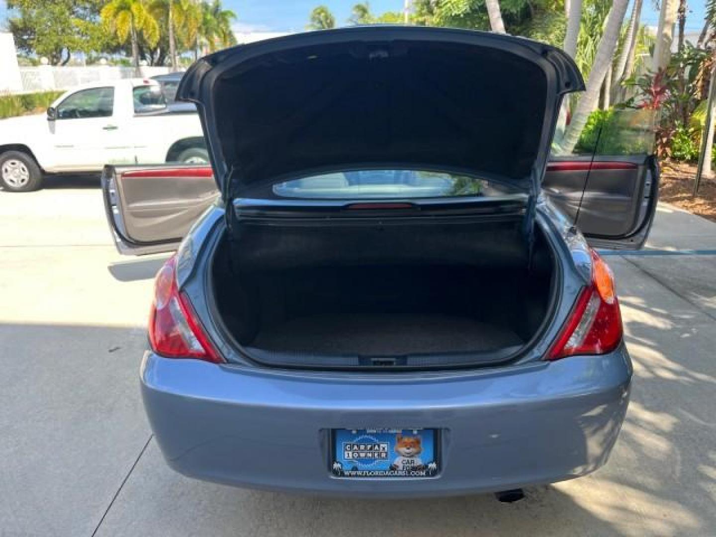 2004 Cosmic Blue Metallic /Dark Stone Toyota Camry Solara CONV 1 FL SLE LOW MILES 85,543 (4T1FA38P94U) with an 3.3L DOHC SMPI VVT-i 24-Valve V6 Engine engine, Automatic transmission, located at 4701 North Dixie Hwy, Pompano Beach, FL, 33064, (954) 422-2889, 26.240938, -80.123474 - OUR WEBPAGE FLORIDACARS1.COM HAS OVER 100 PHOTOS AND FREE CARFAX LINK 2004 TOYOTA CAMRY SOLARA SE V6 ROAD READY 3.3L V6 VIN: 4T1FA38P94U034135 NO RECALLS 29 MPG CONVERTIBLE POWER CONVERTIBLE TOP 3.3L V6 F DOHC 24V POWER LEATHER SEATS GASOLINE 1 OWNER FLORIDA FRONT WHEEL DRIVE 10 SERVICE RECORDS LOW - Photo#61