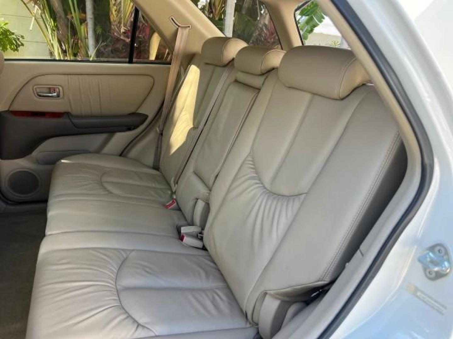 2002 White Gold Crystal /Ivory Lexus RX 300 1 FL LOW MILES 60,785 (JTJHF10U620) with an 3.0L Aluminum 24-Valve V6 Engine engine, Automatic transmission, located at 4701 North Dixie Hwy, Pompano Beach, FL, 33064, (954) 422-2889, 26.240938, -80.123474 - OUR WEBPAGE FLORIDACARS1.COM HAS OVER 100 PHOTOS AND FREE CARFAX LINK 2002 LEXUS RX 300 ROAD READY 3.OL V6 VIN: JTJHF10U620245623 NO RECALLS SUNROOF 4 DOOR WAGON/SPORT UTILITY ALL WHEEL DRIVE 3.0L V6 F 24V POWER LEATHER SEATS GASOLINE 1 OWNER FLORIDA ALL WHEEL DRIVE NEW $44,382 LOW MILES 60,785 AWD - Photo#45