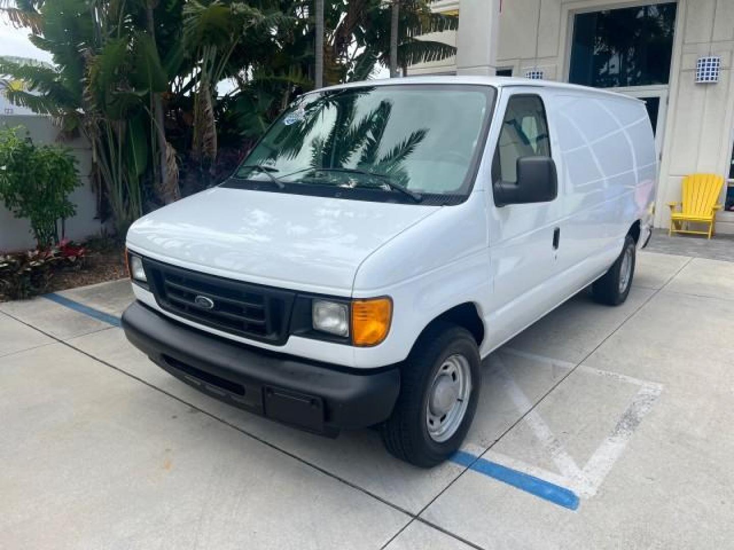 2006 Oxford White /Medium Flint Ford Econoline Cargo Van 1 FL LOW MILES 72,407 (1FTRE14W76D) with an 4.6L SOHC EFI V8 Triton Engine engine, Automatic transmission, located at 4701 North Dixie Hwy, Pompano Beach, FL, 33064, (954) 422-2889, 26.240938, -80.123474 - OUR WEBPAGE FLORIDACARS1.COM HAS OVER 100 PHOTOS AND FREE CARFAX LINK 2006 FORD E-SERIES E-150 ROAD READY WORK READY VIN: 1FTRE14W76DA47721 NO ACCIDENTS NO RECALLS VAN 13 SERVICE RECORDS 4.6L V8 F 1 OWNER FLORIDA GASOLINE LOW MILES 72,407 4.6L V8 REAR WHEEL DRIVE Engine Block Heater Leather Seats Sa - Photo#49