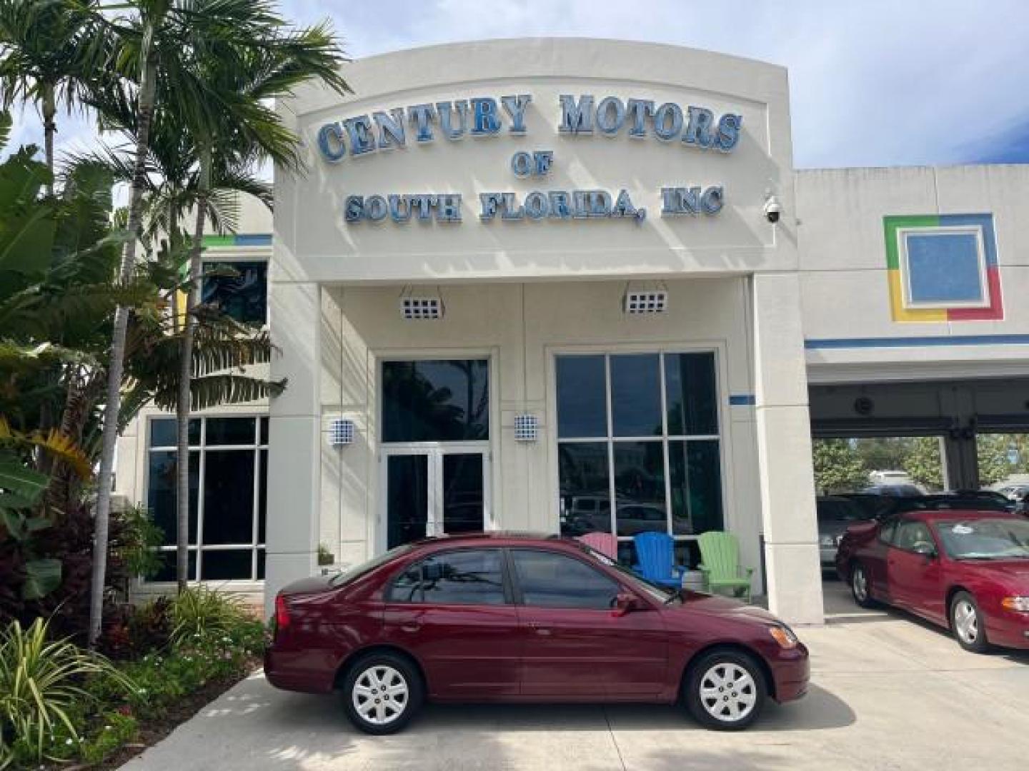 2003 Rallye Red /Ivory Honda Civic 1 FL EX LOW MILES 43,956 (2HGES26783H) with an 1.7L SOHC VTEC 16-Valve I4 ULEV-Certified Engine engine, Automatic transmission, located at 4701 North Dixie Hwy, Pompano Beach, FL, 33064, (954) 422-2889, 26.240938, -80.123474 - OUR WEBPAGE FLORIDACARS1.COM HAS OVER 100 PHOTOS AND FREE CARFAX LINK 2003 HONDA CIVIC EX ROAD READY 1.7L I4 VIN: 2HGES26783H626882 LOW MILES 43,956 SEDAN 4 DR NO ACCIDENTS 1.7L I4 F SOHC NO RECALLS 38 MPG GASOLINE POWER SUNROOF 1 OWNER FLORIDA FRONT WHEEL DRIVE POWER MIRRORS 19 SERVICE RECORDS Appr - Photo#0