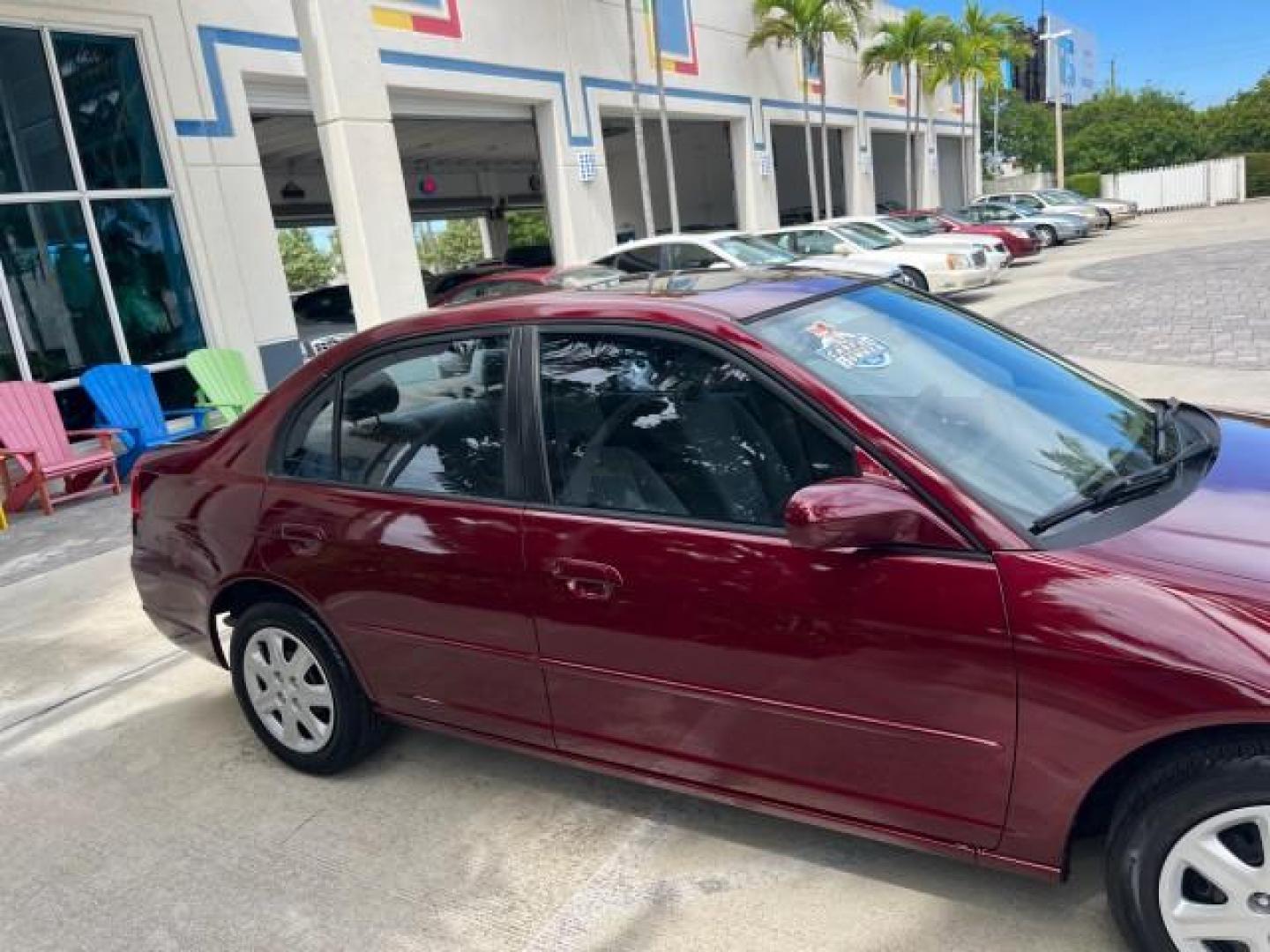 2003 Rallye Red /Ivory Honda Civic 1 FL EX LOW MILES 43,956 (2HGES26783H) with an 1.7L SOHC VTEC 16-Valve I4 ULEV-Certified Engine engine, Automatic transmission, located at 4701 North Dixie Hwy, Pompano Beach, FL, 33064, (954) 422-2889, 26.240938, -80.123474 - OUR WEBPAGE FLORIDACARS1.COM HAS OVER 100 PHOTOS AND FREE CARFAX LINK 2003 HONDA CIVIC EX ROAD READY 1.7L I4 VIN: 2HGES26783H626882 LOW MILES 43,956 SEDAN 4 DR NO ACCIDENTS 1.7L I4 F SOHC NO RECALLS 38 MPG GASOLINE POWER SUNROOF 1 OWNER FLORIDA FRONT WHEEL DRIVE POWER MIRRORS 19 SERVICE RECORDS Appr - Photo#71