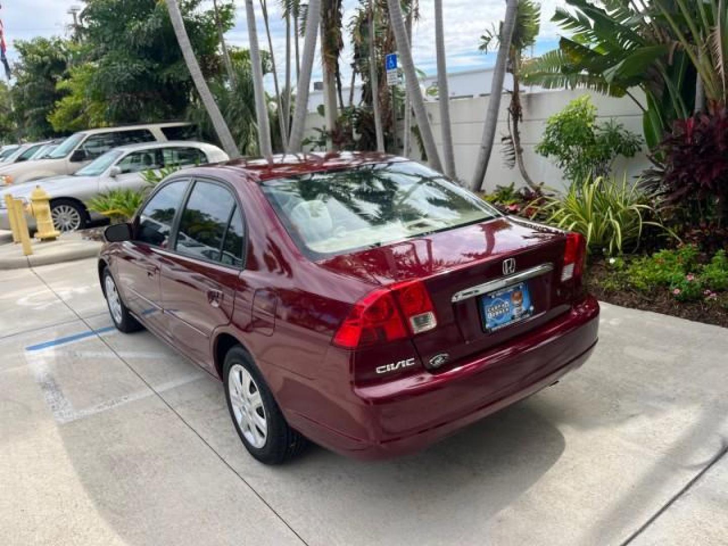 2003 Rallye Red /Ivory Honda Civic 1 FL EX LOW MILES 43,956 (2HGES26783H) with an 1.7L SOHC VTEC 16-Valve I4 ULEV-Certified Engine engine, Automatic transmission, located at 4701 North Dixie Hwy, Pompano Beach, FL, 33064, (954) 422-2889, 26.240938, -80.123474 - OUR WEBPAGE FLORIDACARS1.COM HAS OVER 100 PHOTOS AND FREE CARFAX LINK 2003 HONDA CIVIC EX ROAD READY 1.7L I4 VIN: 2HGES26783H626882 LOW MILES 43,956 SEDAN 4 DR NO ACCIDENTS 1.7L I4 F SOHC NO RECALLS 38 MPG GASOLINE POWER SUNROOF 1 OWNER FLORIDA FRONT WHEEL DRIVE POWER MIRRORS 19 SERVICE RECORDS Appr - Photo#81