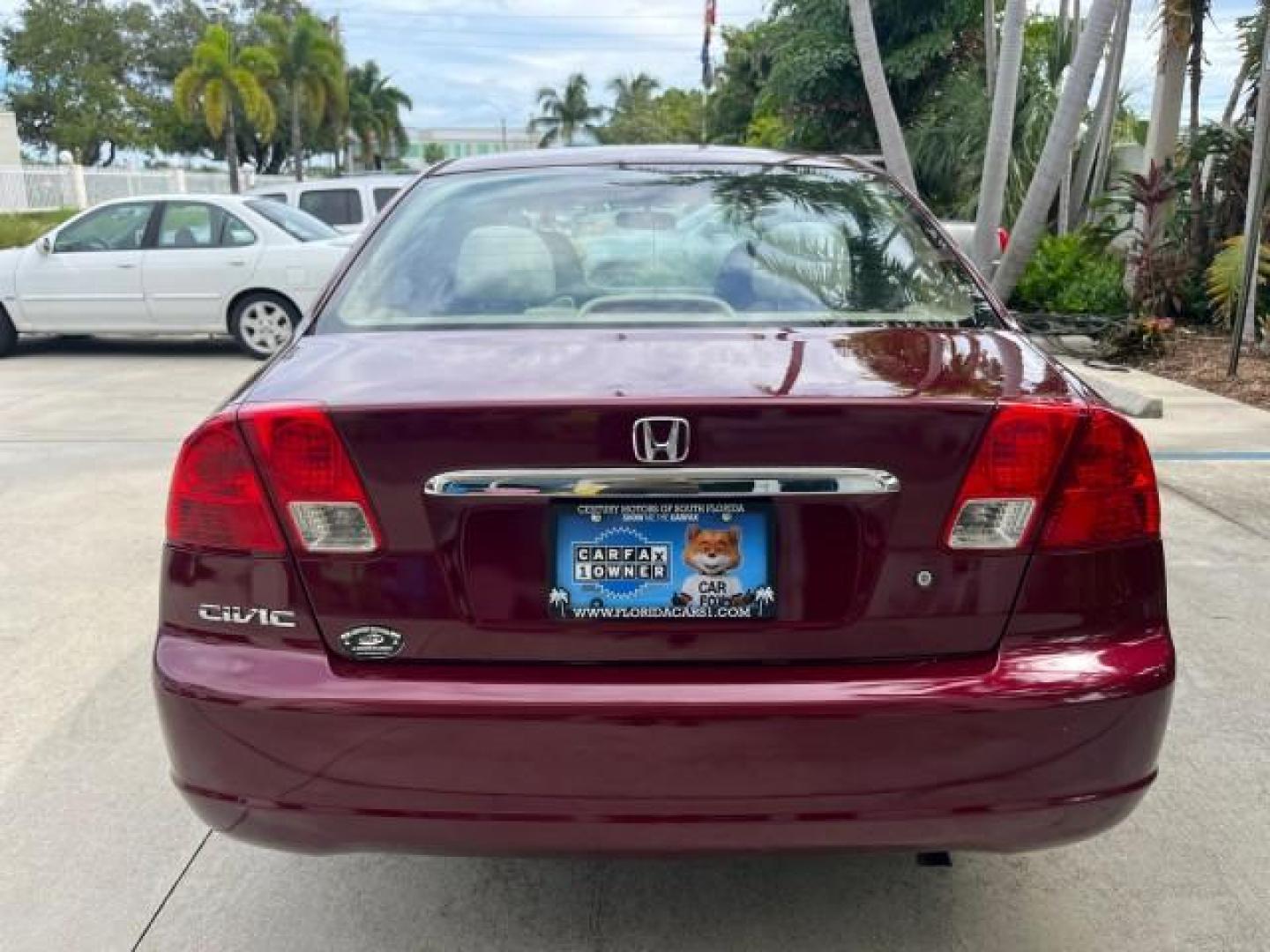 2003 Rallye Red /Ivory Honda Civic 1 FL EX LOW MILES 43,956 (2HGES26783H) with an 1.7L SOHC VTEC 16-Valve I4 ULEV-Certified Engine engine, Automatic transmission, located at 4701 North Dixie Hwy, Pompano Beach, FL, 33064, (954) 422-2889, 26.240938, -80.123474 - OUR WEBPAGE FLORIDACARS1.COM HAS OVER 100 PHOTOS AND FREE CARFAX LINK 2003 HONDA CIVIC EX ROAD READY 1.7L I4 VIN: 2HGES26783H626882 LOW MILES 43,956 SEDAN 4 DR NO ACCIDENTS 1.7L I4 F SOHC NO RECALLS 38 MPG GASOLINE POWER SUNROOF 1 OWNER FLORIDA FRONT WHEEL DRIVE POWER MIRRORS 19 SERVICE RECORDS Appr - Photo#87