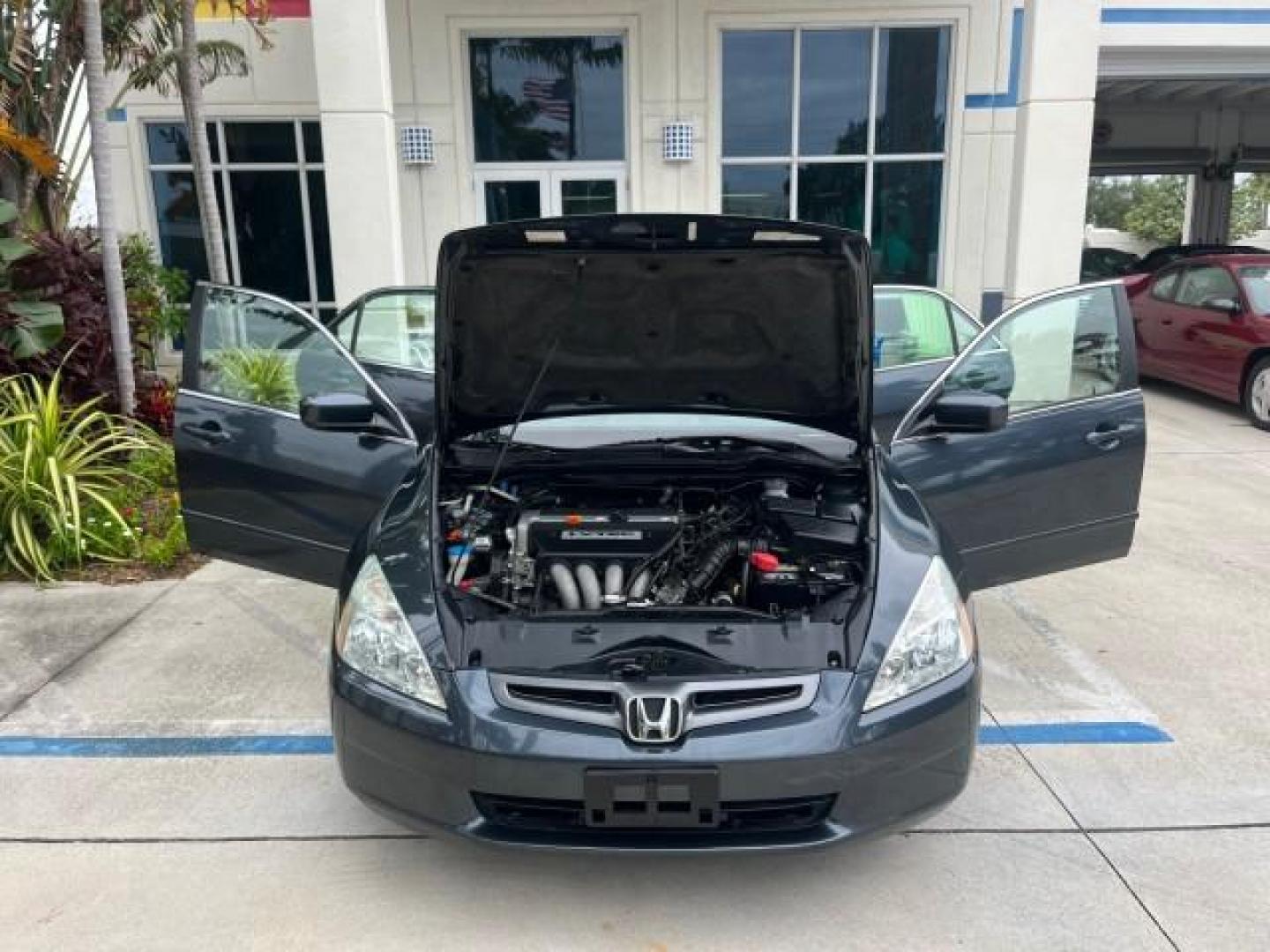 2005 Graphite Pearl /Gray Honda Accord Sdn 1 OWNER LX LOW MILES 34,076 (1HGCM56445A) with an 2.4L DOHC MPFI 16-Valve i-VTEC I4 Engine engine, Automatic transmission, located at 4701 North Dixie Hwy, Pompano Beach, FL, 33064, (954) 422-2889, 26.240938, -80.123474 - OUR WEBPAGE FLORIDACARS1.COM HAS OVER 100 PHOTOS AND FREE CARFAX LINK 2005 HONDA ACCORD LX ROAD READY 2.4L I4 VIN: 1HGCM56445A089339 NO ACCIDENTS 34 MPG SEDAN 4 DR NO RECALLS 2.4L I4 F DOHC 1 OWNER GASOLINE LOW MILES 34,076 FRONT WHEEL DRIVE 9 SERVICE RECORDS Cruise Control Curtain Airbags FWD Front - Photo#16