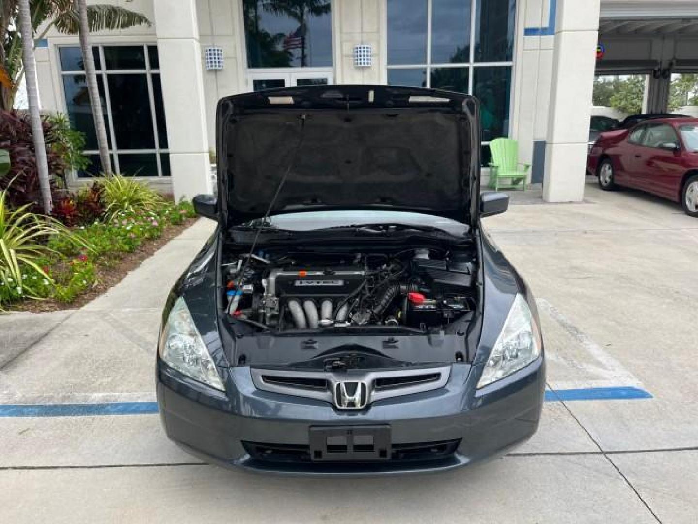 2005 Graphite Pearl /Gray Honda Accord Sdn 1 OWNER LX LOW MILES 34,076 (1HGCM56445A) with an 2.4L DOHC MPFI 16-Valve i-VTEC I4 Engine engine, Automatic transmission, located at 4701 North Dixie Hwy, Pompano Beach, FL, 33064, (954) 422-2889, 26.240938, -80.123474 - OUR WEBPAGE FLORIDACARS1.COM HAS OVER 100 PHOTOS AND FREE CARFAX LINK 2005 HONDA ACCORD LX ROAD READY 2.4L I4 VIN: 1HGCM56445A089339 NO ACCIDENTS 34 MPG SEDAN 4 DR NO RECALLS 2.4L I4 F DOHC 1 OWNER GASOLINE LOW MILES 34,076 FRONT WHEEL DRIVE 9 SERVICE RECORDS Cruise Control Curtain Airbags FWD Front - Photo#60