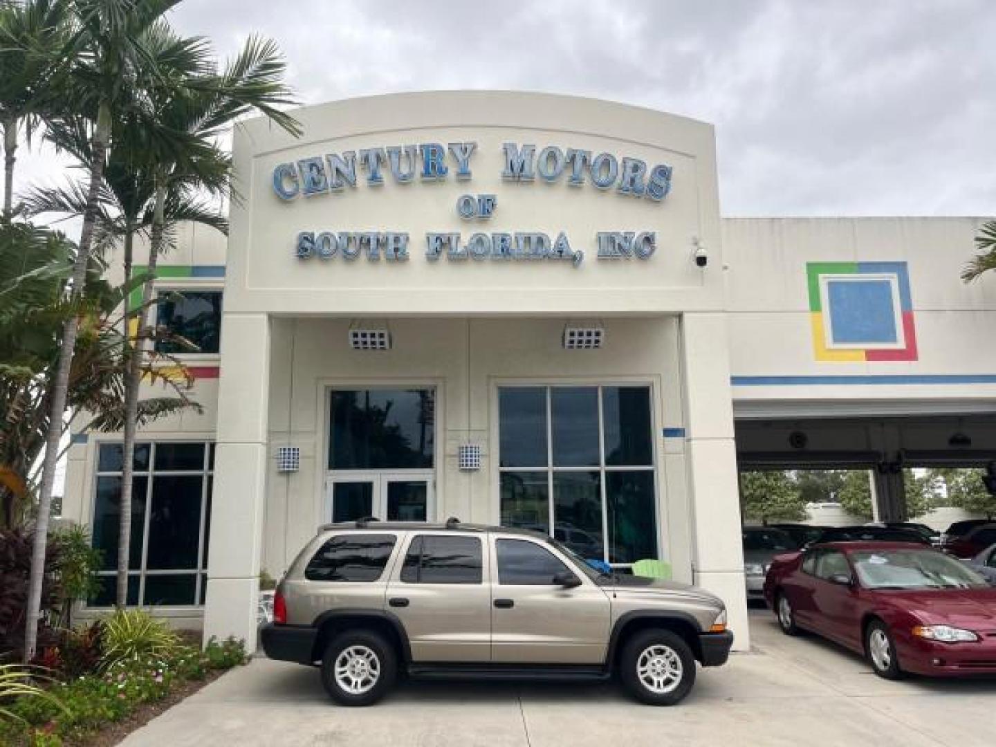 2003 Light Almond Pearl Metallic /Sandstone Dodge Durango 1 FL Sport LOW MILES 61,144 (1D4HR38N53F) with an 4.7L SOHC SMPI V8 Magnum Engine engine, Automatic transmission, located at 4701 North Dixie Hwy, Pompano Beach, FL, 33064, (954) 422-2889, 26.240938, -80.123474 - OUR WEBPAGE FLORIDACARS1.COM HAS OVER 100 PHOTOS AND FREE CARFAX LINK 2003 DODGE DURANGO SPORT ROAD READY 4.7L V8 VIN: 1D4HR38N53F615237 NO ACCIDENTS 4 DOOR WAGON/SPORT UTILITY NO RECALLS 4.7L V8 F OHV 1 OWNER FLORIDA GASOLINE DUAL AC LOW MILES 61,144 REAR WHEEL DRIVE 15 SERVICE RECORDS 3 ROW LEATHE - Photo#0