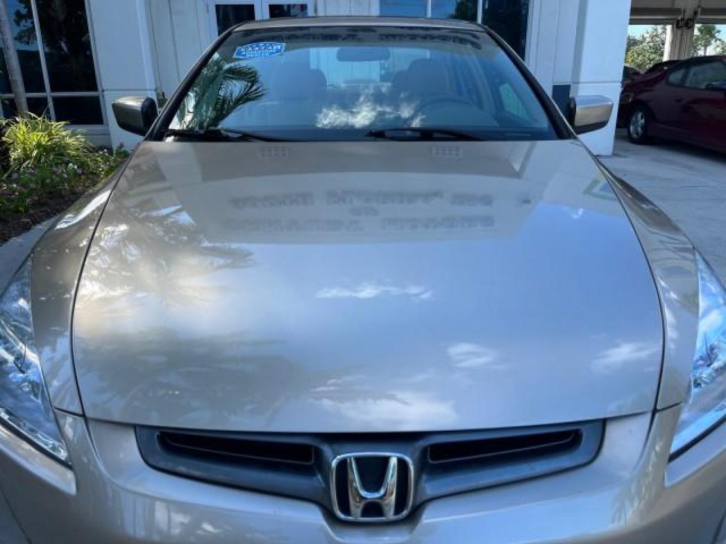 2003 Desert Mist Metallic /Ivory Honda Accord Sdn 26 SERV EX LOW MILES 79,568 (1HGCM66583A) with an 3.0L SOHC 24-Valve VTEC V6 LEV-Certified Engine engine, Automatic transmission, located at 4701 North Dixie Hwy, Pompano Beach, FL, 33064, (954) 422-2889, 26.240938, -80.123474 - OUR WEBPAGE FLORIDACARS1.COM HAS OVER 100 PHOTOS AND FREE CARFAX LINK 2003 HONDA ACCORD EX V-6 ROAD READY 3.0L V6 VIN: 1HGCM66583A061328 NO RECALLS 30 MPG SEDAN 4 DR FLORIDA OWNER 3.0L V6 F SOHC 24V LOW MILES 79,568 GASOLINE POWER LEATHER SEATS FRONT WHEEL DRIVE 26 SERVICE RECORDS POWER SUNROOF Allo - Photo#72