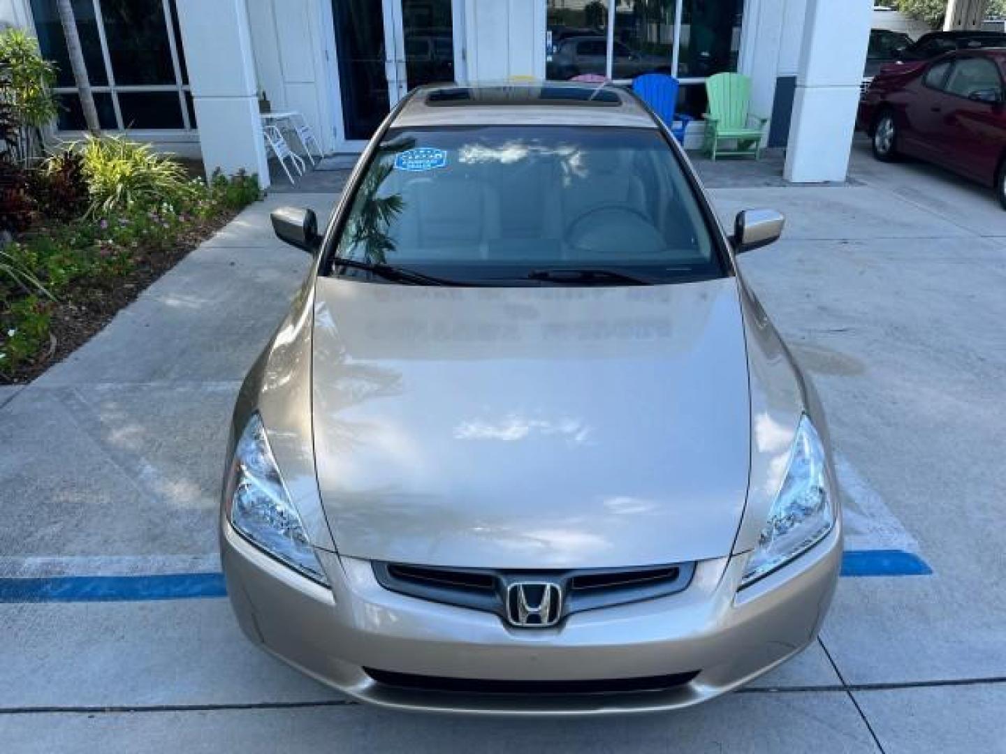 2003 Desert Mist Metallic /Ivory Honda Accord Sdn 26 SERV EX LOW MILES 79,568 (1HGCM66583A) with an 3.0L SOHC 24-Valve VTEC V6 LEV-Certified Engine engine, Automatic transmission, located at 4701 North Dixie Hwy, Pompano Beach, FL, 33064, (954) 422-2889, 26.240938, -80.123474 - OUR WEBPAGE FLORIDACARS1.COM HAS OVER 100 PHOTOS AND FREE CARFAX LINK 2003 HONDA ACCORD EX V-6 ROAD READY 3.0L V6 VIN: 1HGCM66583A061328 NO RECALLS 30 MPG SEDAN 4 DR FLORIDA OWNER 3.0L V6 F SOHC 24V LOW MILES 79,568 GASOLINE POWER LEATHER SEATS FRONT WHEEL DRIVE 26 SERVICE RECORDS POWER SUNROOF Allo - Photo#74