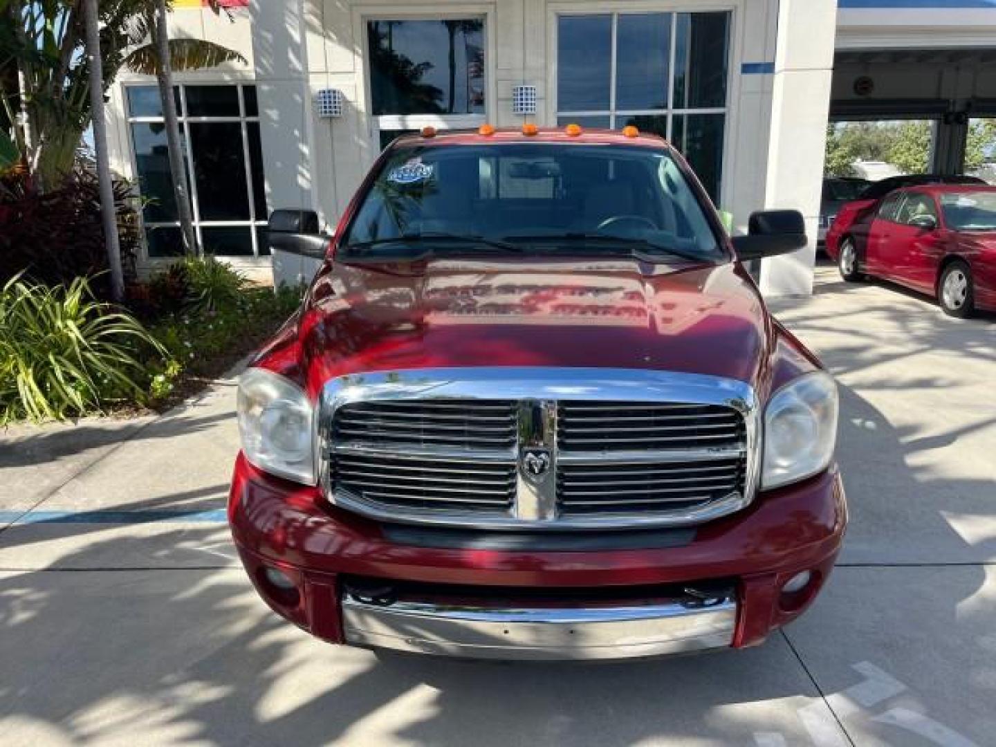 2007 Flame Red /Dark Slate Gray Dodge Ram 3500 1 FL DUALLY 6.7 TURBO DIESEL LO MI 53,485 (3D7ML48A47G) with an 6.7L Straight 6-Cyl Engine engine, Automatic transmission, located at 4701 North Dixie Hwy, Pompano Beach, FL, 33064, (954) 422-2889, 26.240938, -80.123474 - OUR WEBPAGE FLORIDACARS1.COM HAS OVER 100 PHOTOS AND FREE CARFAX LINK 2007 DODGE RAM 3500 ST ROAD READY WORK READY VIN: 3D7ML48A47G841313 NO ACCIDENTS NO RECALLS CREW PICKUP 5TH WHEEL HITCH 1 OWNER FLORIDA 6.7L I6 F LOW MILES 53,485 8,2 FT BED TURBO DIESEL POWER LEATHER SEATS REAR WHEEL DRIVE CUMMIN - Photo#99