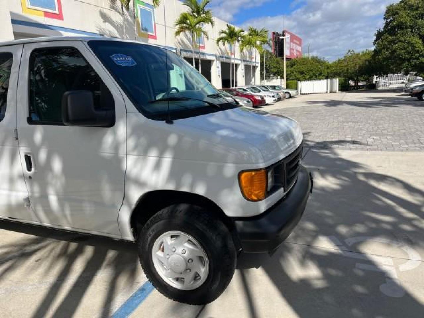 2007 Oxford White /Medium Flint Ford Econoline Cargo Van CARGO LOW MILES 53,152 (1FTNE14W37D) with an 4.6L SOHC EFI V8 Triton Engine engine, Automatic transmission, located at 4701 North Dixie Hwy, Pompano Beach, FL, 33064, (954) 422-2889, 26.240938, -80.123474 - OUR WEBPAGE FLORIDACARS1.COM HAS OVER 100 PHOTOS AND FREE CARFAX LINK 2007 FORD E-SERIES E-150 ROAD READY WORK READY VIN: 1FTNE14W37DA01349 NO ACCIDENTS 4.6L V8 VAN NO RECALLS 4.6L V8 F SOHC LOW MILES 53,152 GASOLINE 8 SERVICE RECORDS REAR WHEEL DRIVE POWER MIRRORS Electronic Braking System Front Bu - Photo#87