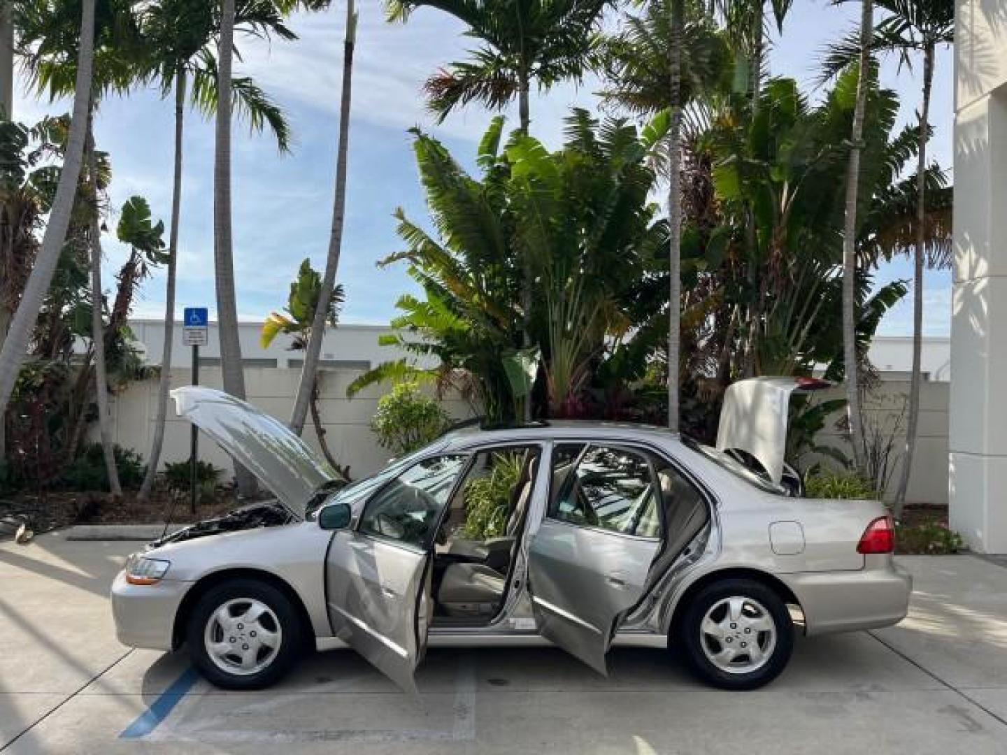 1999 Satin Silver (Met) /Ivory Honda Accord Sdn 1 FL EX LOW MILES 61,390 (JHMCG6679XC) with an 2.3L VTEC I4 ULEV-Certified Engine engine, Automatic transmission, located at 4701 North Dixie Hwy, Pompano Beach, FL, 33064, (954) 422-2889, 26.240938, -80.123474 - OUR WEBPAGE FLORIDACARS1.COM HAS OVER 100 PHOTOS AND FREE CARFAX LINK 1999 HONDA ACCORD EX ROAD READY 2.3L I4 VIN: JHMCG6679XC028564 NO RECALLS 30 MPG SEDAN 4 DR 1 OWNER FLORIDA 2.3L I4 F OHV VERY LOW MILES 61,390 GASOLINE POWER SUNROOF/MIRRORS FRONT WHEEL DRIVE 20 SERVICE RECORDS ABS Brakes Automat - Photo#8