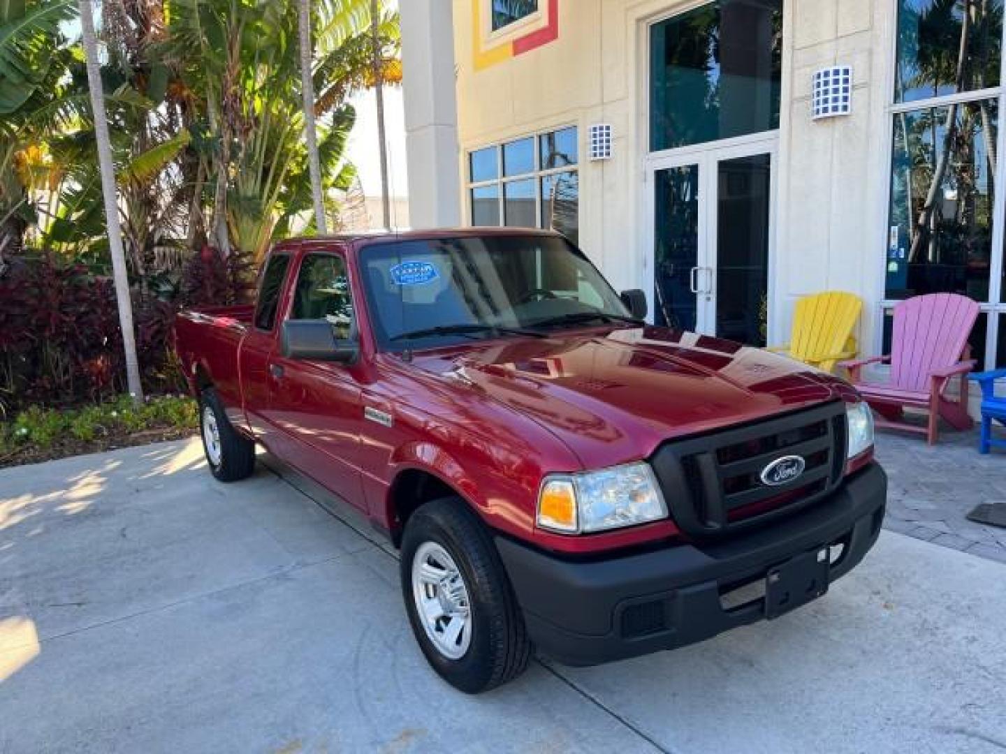 2007 Redfire /Medium Dk Flint Ford Ranger FL XLT LOW MILES 71,438 5SPD (1FTYR14D47P) with an 2.3L DOHC 16-Valve I4 Engine engine, Manual transmission, located at 4701 North Dixie Hwy, Pompano Beach, FL, 33064, (954) 422-2889, 26.240938, -80.123474 - OUR WEBPAGE FLORIDACARS1.COM HAS OVER 100 PHOTOS AND FREE CARFAX LINK 2007 FORD RANGER XL ROAD READY WORK READY VIN: 1FTYR14D47PA12424 NO ACCIDENTS 2.3L I4 CLUB CAB PICKUP FLORIDA OWNER 29 MPG 2.3L 4 F 5 SPD 4 CYL HARD TO FIND LOW MILES 71,438 XLT GASOLINE 6.0 FT BED LENGTH REAR WHEEL DRIVE MANUAL 1 - Photo#1