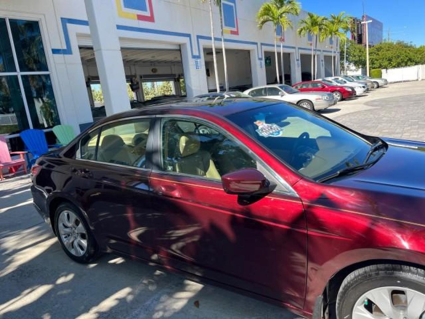 2008 Basque Red Pearl /Ivory Honda Accord Sdn 1 FL EX-L LOW MILES 58,505 (JHMCP268X8C) with an 2.4L DOHC MPFI 16-Valve i-VTEC I4 Engine engine, Automatic transmission, located at 4701 North Dixie Hwy, Pompano Beach, FL, 33064, (954) 422-2889, 26.240938, -80.123474 - OUR WEBPAGE FLORIDACARS1.COM HAS OVER 100 PHOTOS AND FREE CARFAX LINK 2008 HONDA ACCORD EX-L ROAD READY 2.4L I4 VIN: JHMCP268X8C010819 1 OWNER FLORIDA SEDAN 4 DR LOW MILES 58,505 2.4L I4 F DOHC 16V POWER LEATHER SEATS GASOLINE POWER SUNROOF 31 MPG FRONT WHEEL DRIVE 13 SERVICE RECORDS Active Head Res - Photo#87