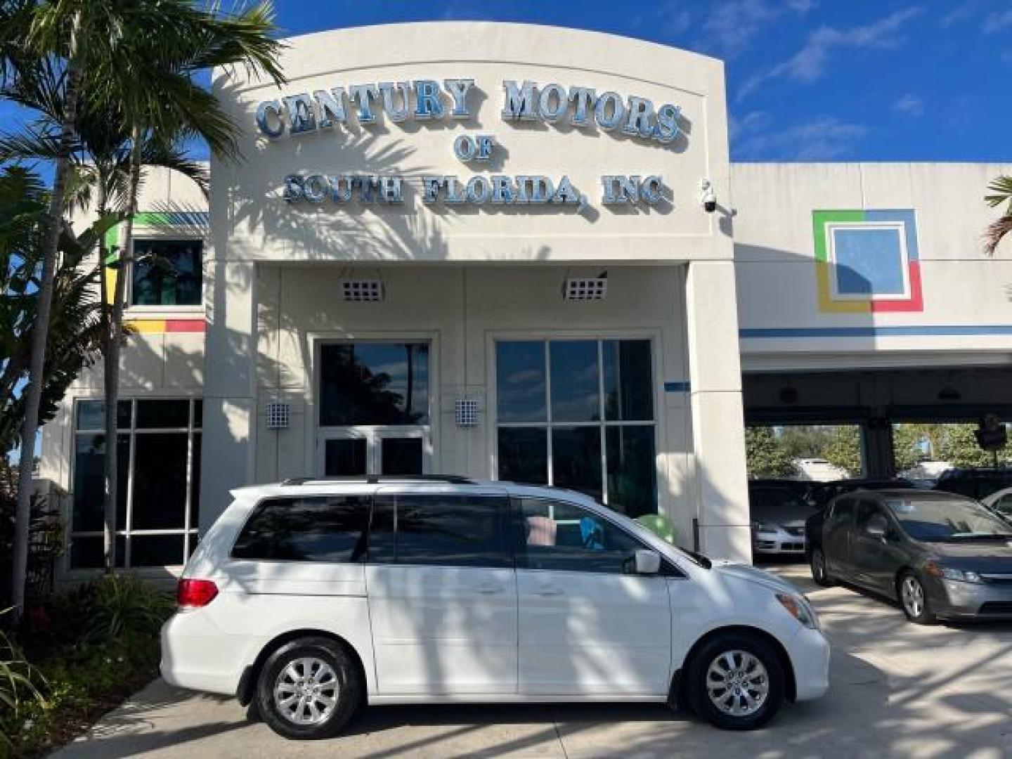 2010 Taffeta White /Ivory Honda Odyssey EX-L LOW MILES 78,635 (5FNRL3H73AB) with an 3.5L V6 Cylinder Engine engine, Automatic transmission, located at 4701 North Dixie Hwy, Pompano Beach, FL, 33064, (954) 422-2889, 26.240938, -80.123474 - OUR WEBPAGE FLORIDACARS1.COM HAS OVER 100 PHOTOS AND FREE CARFAX LINK 2010 HONDA ODYSSEY EX-L W/DVD ROAD READY 3.5L V6 25 MPG VIN: 5FNRL3H73AB055515 NO ACCIDENTS NO RECALLS VAN FLORIDA OWNER SUNROOF 3.5L V6 F SOHC 24V BACK UP CAMERA POWER SLIDING DOORS DVD GASOLINE LOW MILES 78,635 3 ROW POWER LEATH - Photo#0