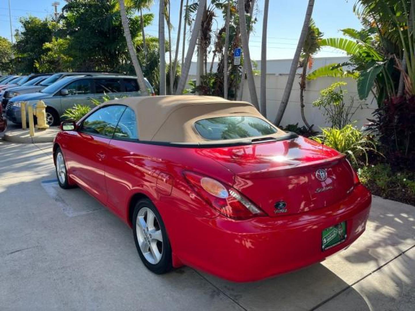 2005 Absolutely Red /Ivory Toyota Camry Solara SLE LOW MILES 45,207 (4T1FA38P45U) with an 3.3L DOHC SEFI VVT-i 24-Valve V6 Engine engine, Automatic transmission, located at 4701 North Dixie Hwy, Pompano Beach, FL, 33064, (954) 422-2889, 26.240938, -80.123474 - OUR WEBPAGE FLORIDACARS1.COM HAS OVER 100 PHOTOS AND FREE CARFAX LINK 2005 TOYOTA CAMRY SOLARA SE V6 ROAD READY 3.3L V6 VIN: 4T1FA38P45U047960 NO ACCIDENTS 29 MPG CONVERTIBLE NO RECALLS 3.3L V6 F DOHC 24V BACK UP CAMERA FLORIDA OWNER GASOLINE NAVIGATION LOW MILES 45,207 FRONT WHEEL DRIVE POWER LEATH - Photo#84