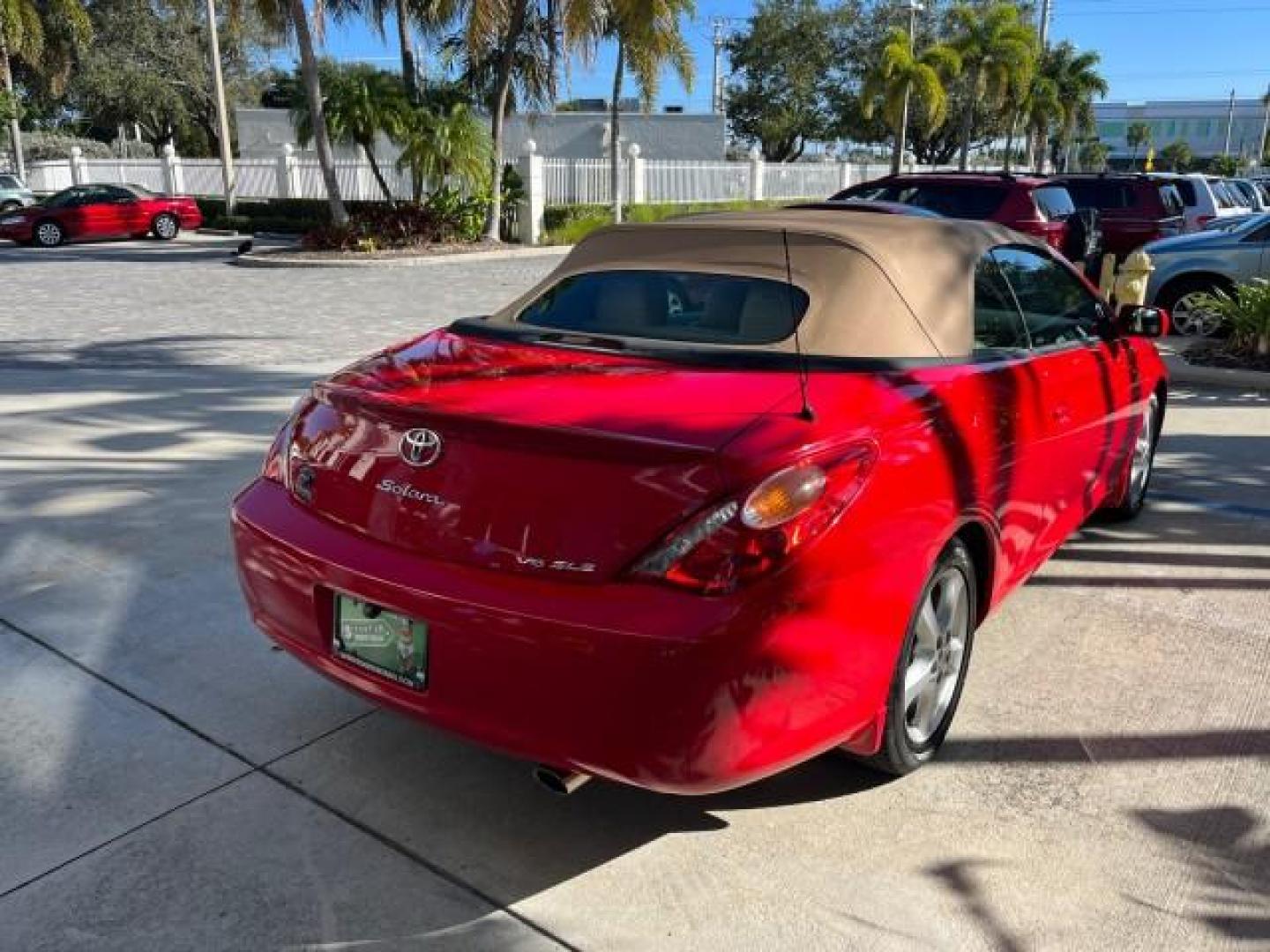 2005 Absolutely Red /Ivory Toyota Camry Solara SLE LOW MILES 45,207 (4T1FA38P45U) with an 3.3L DOHC SEFI VVT-i 24-Valve V6 Engine engine, Automatic transmission, located at 4701 North Dixie Hwy, Pompano Beach, FL, 33064, (954) 422-2889, 26.240938, -80.123474 - OUR WEBPAGE FLORIDACARS1.COM HAS OVER 100 PHOTOS AND FREE CARFAX LINK 2005 TOYOTA CAMRY SOLARA SE V6 ROAD READY 3.3L V6 VIN: 4T1FA38P45U047960 NO ACCIDENTS 29 MPG CONVERTIBLE NO RECALLS 3.3L V6 F DOHC 24V BACK UP CAMERA FLORIDA OWNER GASOLINE NAVIGATION LOW MILES 45,207 FRONT WHEEL DRIVE POWER LEATH - Photo#85