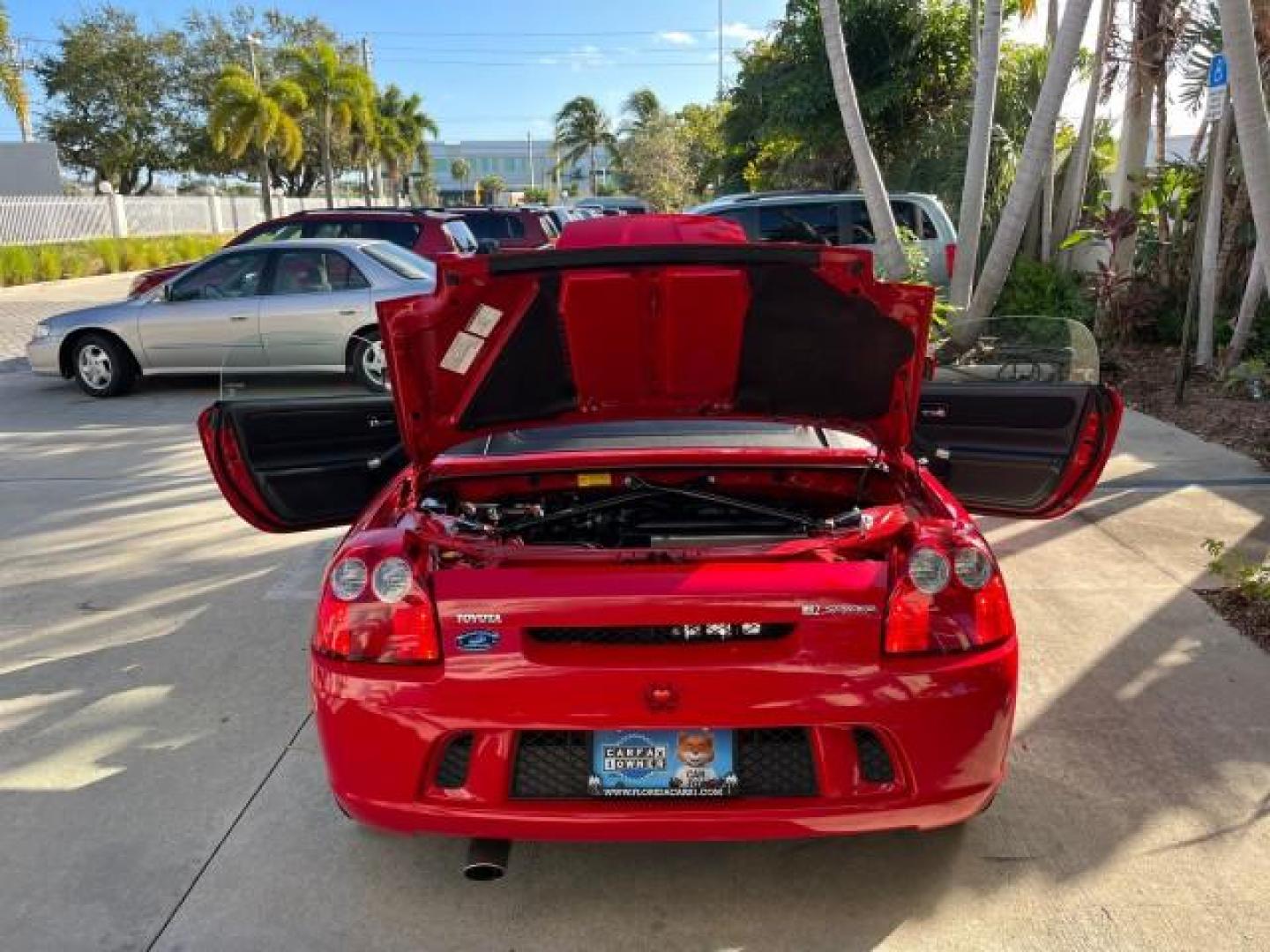 2004 Absolutely Red /Gray Toyota MR2 Spyder 1 FL LOW MILES 6,855 (JTDFR320140) with an 1.8L DOHC MPFI VVT-i 16-Valve 4-Cyl Engine engine, Automatic transmission, located at 4701 North Dixie Hwy, Pompano Beach, FL, 33064, (954) 422-2889, 26.240938, -80.123474 - OUR WEBPAGE FLORIDACARS1.COM HAS OVER 100 PHOTOS AND FREE CARFAX LINK 2004 TOYOTA MR2 SPYDER AUTO ROAD READY 1.8L I4 VIN: JTDFR320140068103 NO ACCIDENTS 33 MPG CONVERTIBLE NO RECALLS 1.8L I4 F DOHC 16V 1 OWNER FLORIDA GASOLINE ONLY 6,855 MILES REAR WHEEL DRIVE CONVERTIBLE TOP Alloy Wheels Approach L - Photo#15