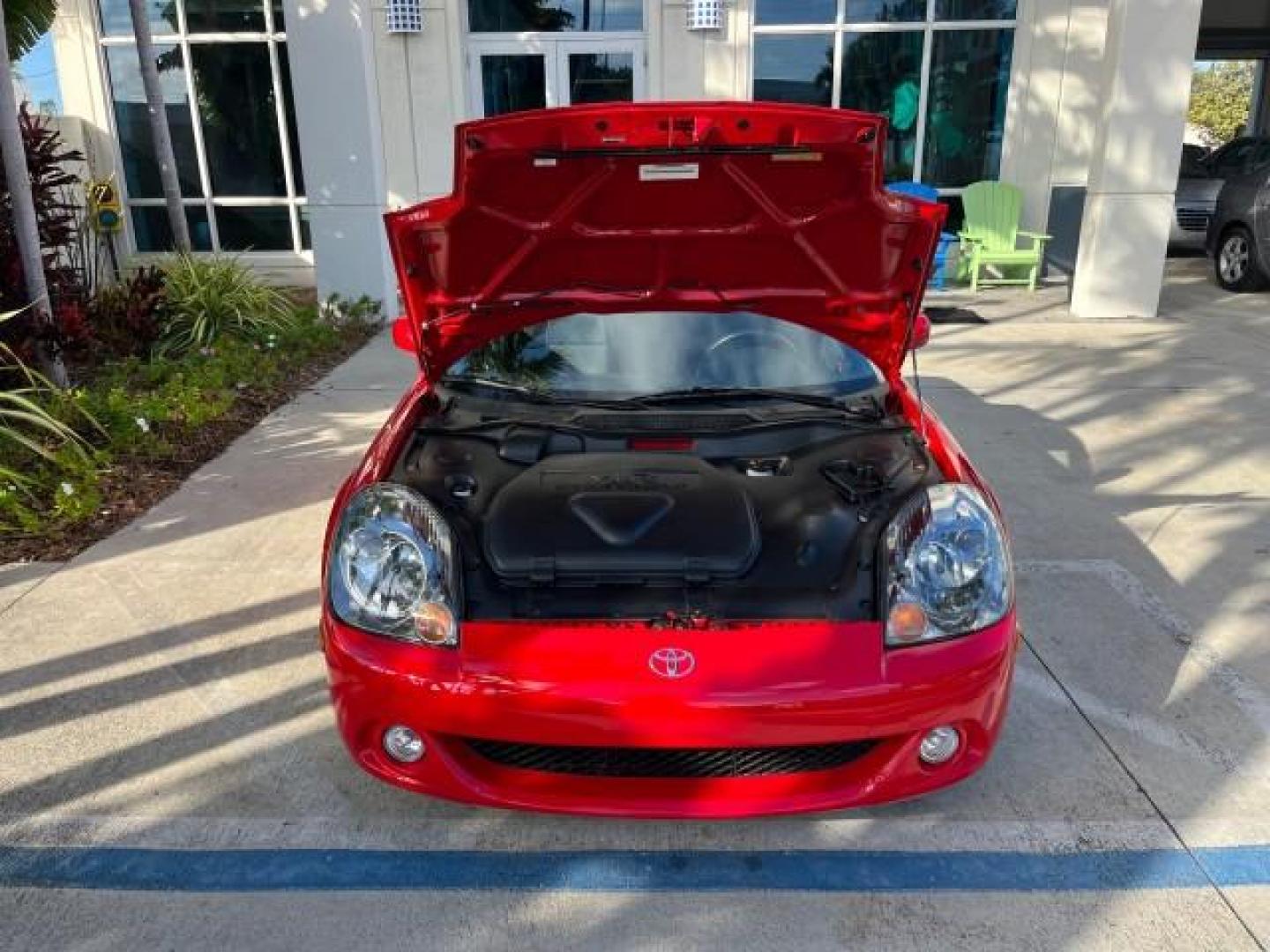 2004 Absolutely Red /Gray Toyota MR2 Spyder 1 FL LOW MILES 6,855 (JTDFR320140) with an 1.8L DOHC MPFI VVT-i 16-Valve 4-Cyl Engine engine, Automatic transmission, located at 4701 North Dixie Hwy, Pompano Beach, FL, 33064, (954) 422-2889, 26.240938, -80.123474 - OUR WEBPAGE FLORIDACARS1.COM HAS OVER 100 PHOTOS AND FREE CARFAX LINK 2004 TOYOTA MR2 SPYDER AUTO ROAD READY 1.8L I4 VIN: JTDFR320140068103 NO ACCIDENTS 33 MPG CONVERTIBLE NO RECALLS 1.8L I4 F DOHC 16V 1 OWNER FLORIDA GASOLINE ONLY 6,855 MILES REAR WHEEL DRIVE CONVERTIBLE TOP Alloy Wheels Approach L - Photo#66