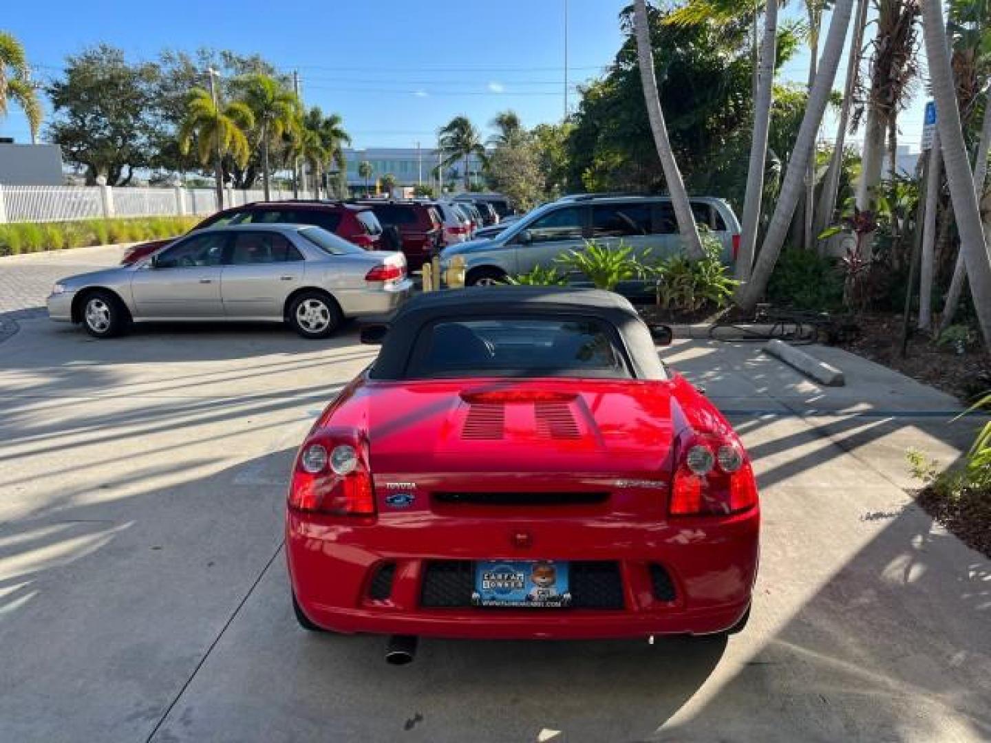 2004 Absolutely Red /Gray Toyota MR2 Spyder 1 FL LOW MILES 6,855 (JTDFR320140) with an 1.8L DOHC MPFI VVT-i 16-Valve 4-Cyl Engine engine, Automatic transmission, located at 4701 North Dixie Hwy, Pompano Beach, FL, 33064, (954) 422-2889, 26.240938, -80.123474 - OUR WEBPAGE FLORIDACARS1.COM HAS OVER 100 PHOTOS AND FREE CARFAX LINK 2004 TOYOTA MR2 SPYDER AUTO ROAD READY 1.8L I4 VIN: JTDFR320140068103 NO ACCIDENTS 33 MPG CONVERTIBLE NO RECALLS 1.8L I4 F DOHC 16V 1 OWNER FLORIDA GASOLINE ONLY 6,855 MILES REAR WHEEL DRIVE CONVERTIBLE TOP Alloy Wheels Approach L - Photo#6