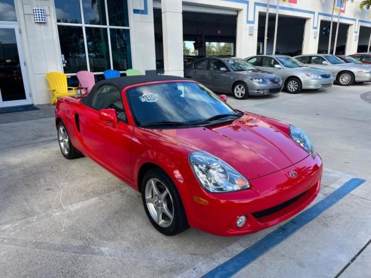 2004 Absolutely Red /Gray Toyota MR2 Spyder 1 FL LOW MILES 6,855 (JTDFR320140) with an 1.8L DOHC MPFI VVT-i 16-Valve 4-Cyl Engine engine, Automatic transmission, located at 4701 North Dixie Hwy, Pompano Beach, FL, 33064, (954) 422-2889, 26.240938, -80.123474 - OUR WEBPAGE FLORIDACARS1.COM HAS OVER 100 PHOTOS AND FREE CARFAX LINK 2004 TOYOTA MR2 SPYDER AUTO ROAD READY 1.8L I4 VIN: JTDFR320140068103 NO ACCIDENTS 33 MPG CONVERTIBLE NO RECALLS 1.8L I4 F DOHC 16V 1 OWNER FLORIDA GASOLINE ONLY 6,855 MILES REAR WHEEL DRIVE CONVERTIBLE TOP Alloy Wheels Approach L - Photo#72