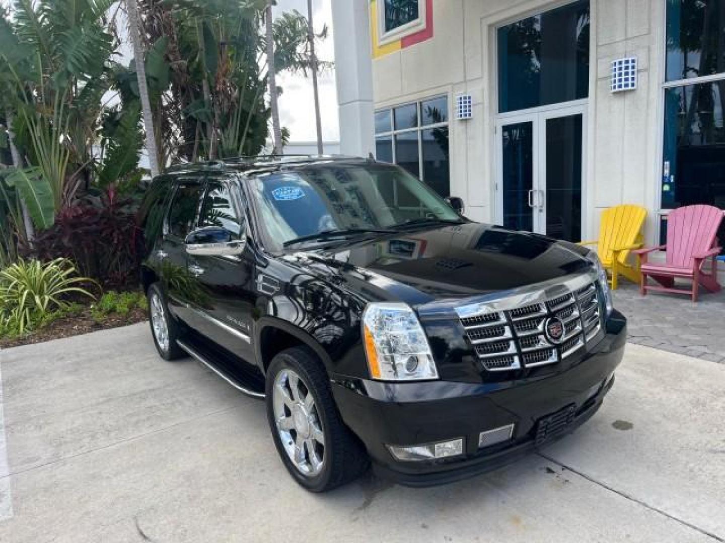 2007 Black Raven /Ebony/Ebony Cadillac Escalade NAV LOW MILES 58,551 (1GYEC63867R) with an 6.2L Vortec 1000 VVT V8 SFI Engine engine, Automatic transmission, located at 4701 North Dixie Hwy, Pompano Beach, FL, 33064, (954) 422-2889, 26.240938, -80.123474 - OUR WEBPAGE FLORIDACARS1.COM HAS OVER 100 PHOTOS AND FREE CARFAX LINK 2007 CADILLAC ESCALADE NEW $61,810 ROAD READY 6.2L V8 VIN: 1GYEC63867R257164 NO ACCIDENTS NO RECALLS 4 DOOR WAGON/SPORT UTILITY LOW MILES 58,551 SUNROOF 6.2L V8 F DUAL AC 3 ROW LEATHER SEATS GASOLINE POWER SEATS BACK UP CAMERA NAV - Photo#1