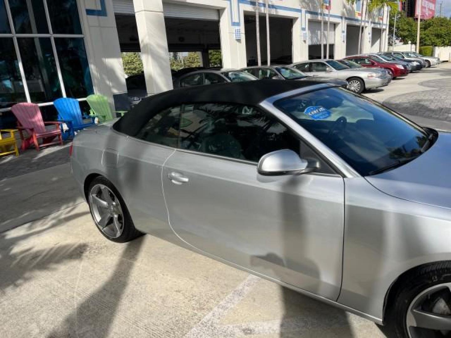 2014 Ice Silver Metallic/Brown Roof /Black Audi A5 Premium Plus LOW MILES 117,819 (WAULFAFH2EN) with an 2.0L TFSI 4-Cyl Engine engine, Automatic transmission, located at 4701 North Dixie Hwy, Pompano Beach, FL, 33064, (954) 422-2889, 26.240938, -80.123474 - OUR WEBPAGE FLORIDACARS1.COM HAS OVER 100 PHOTOS AND FREE CARFAX LINK 2014 AUDI A5 2.0T QUATTRO PREMIUM PLUS ROAD READY 2.0L I4 TURBO VIN: WAULFAFH2EN012656 NO ACCIDENTS NO RECALLS CONVERTIBLE NEW $58,075 POWER CONVERTIBLE TOP 2.0L I4 F DOHC 16V QUATTRO POWER LEATHER SEATS 29 MPG FLEX FUEL DUAL AC A - Photo#84