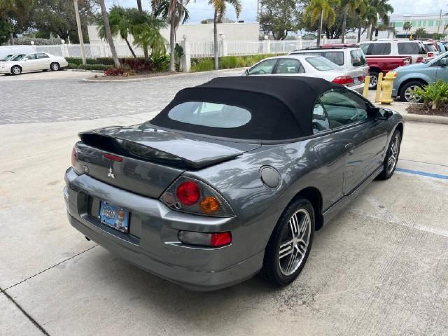 2004 Titanium Pearl /Midnight Mitsubishi Eclipse 1 FL GTS LOW MILES 36,082 (4A3AE75H84E) with an 3.0L SOHC MPFI 24-Valve V6 Variable Induction Engine engine, Automatic transmission, located at 4701 North Dixie Hwy, Pompano Beach, FL, 33064, (954) 422-2889, 26.240938, -80.123474 - OUR WEBPAGE FLORIDACARS1.COM HAS OVER 100 PHOTOS AND FREE CARFAX LINK 2004 MITSUBISHI ECLIPSE SPYDER GTS ROAD READY 3.0L V6 VIN: 4A3AE75H84E116730 NO ACCIDENTS 29 MPG CONVERTIBLE NO RECALLS 1 OWNER 3.0L V6 F DOHC 24V LOW MILES 30,082 GTS GASOLINE POWER CONVERTIBLE TOP POWER LEATHER SEATS FRONT WHEEL - Photo#87