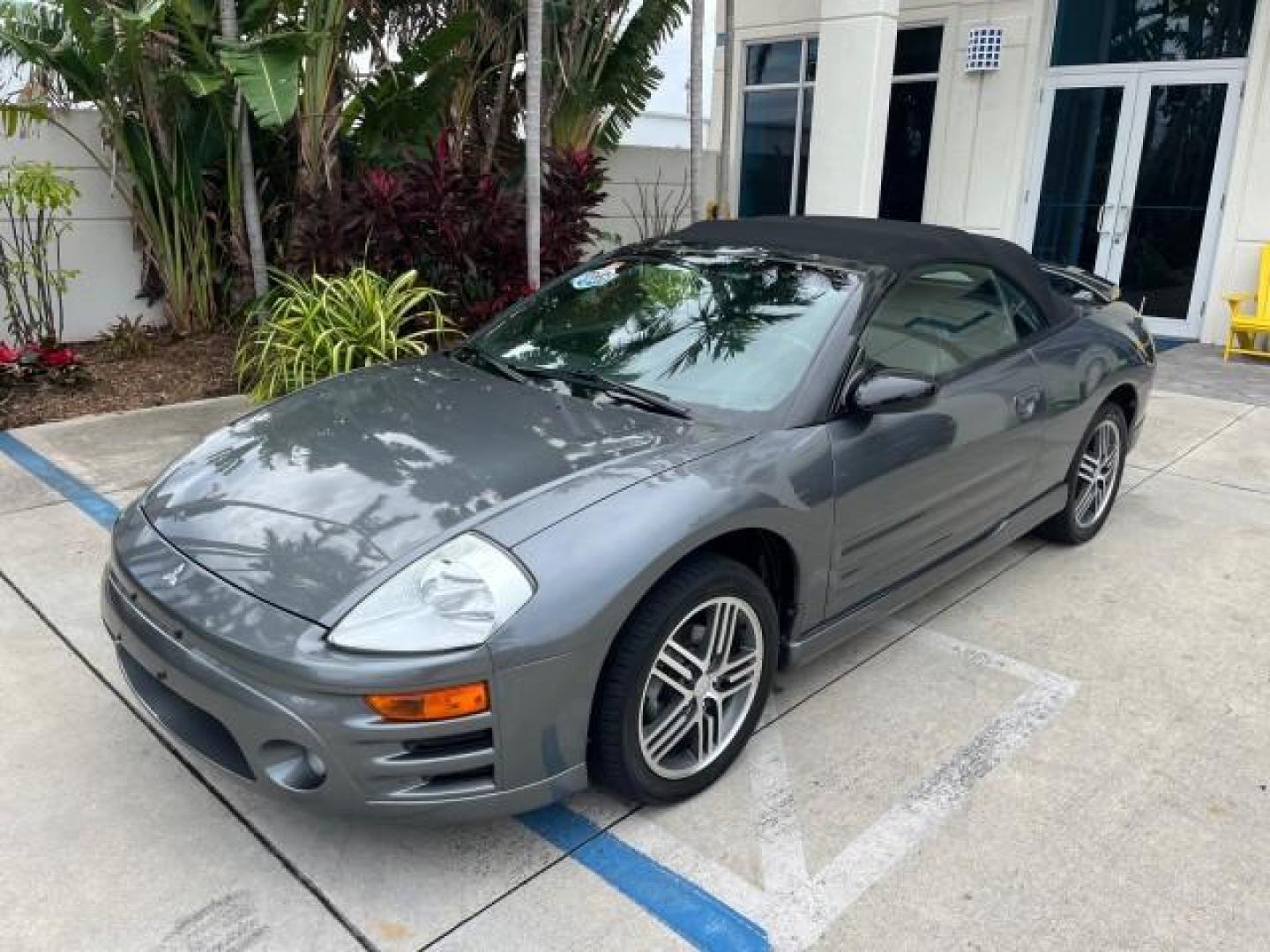 2004 Titanium Pearl /Midnight Mitsubishi Eclipse 1 FL GTS LOW MILES 36,082 (4A3AE75H84E) with an 3.0L SOHC MPFI 24-Valve V6 Variable Induction Engine engine, Automatic transmission, located at 4701 North Dixie Hwy, Pompano Beach, FL, 33064, (954) 422-2889, 26.240938, -80.123474 - OUR WEBPAGE FLORIDACARS1.COM HAS OVER 100 PHOTOS AND FREE CARFAX LINK 2004 MITSUBISHI ECLIPSE SPYDER GTS ROAD READY 3.0L V6 VIN: 4A3AE75H84E116730 NO ACCIDENTS 29 MPG CONVERTIBLE NO RECALLS 1 OWNER 3.0L V6 F DOHC 24V LOW MILES 30,082 GTS GASOLINE POWER CONVERTIBLE TOP POWER LEATHER SEATS FRONT WHEEL - Photo#97