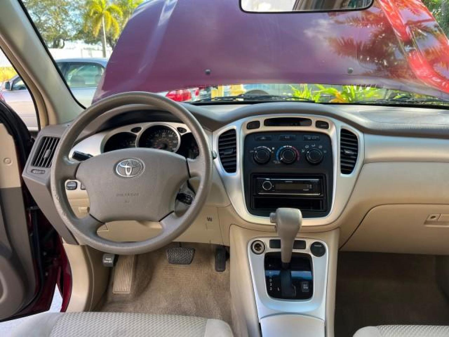 2005 Salsa Red Pearl /Ivory Toyota Highlander AWD 4X4 LOW MILES 89,214 (JTEEP21A350) with an 3.3L DOHC SFI 24-Valve VVT-i V6 Engine engine, Automatic transmission, located at 4701 North Dixie Hwy, Pompano Beach, FL, 33064, (954) 422-2889, 26.240938, -80.123474 - OUR WEBPAGE FLORIDACARS1.COM HAS OVER 100 PHOTOS AND FREE CARFAX LINK 2005 TOYOTA HIGHLANDER ROAD READY 3.3L V6 VIN: JTEEP21A350104294 NO ACCIDENTS 4 DOOR WAGON/SPORT UTILITY ALL WHEEL DRIVE 3.3L V6 F DOHC 24V NO RECALLS GASOLINE 16 SERVICE RECORDS FLORIDA OWNER ALL WHEEL DRIVE LOW MILES 89,214 POWE - Photo#35