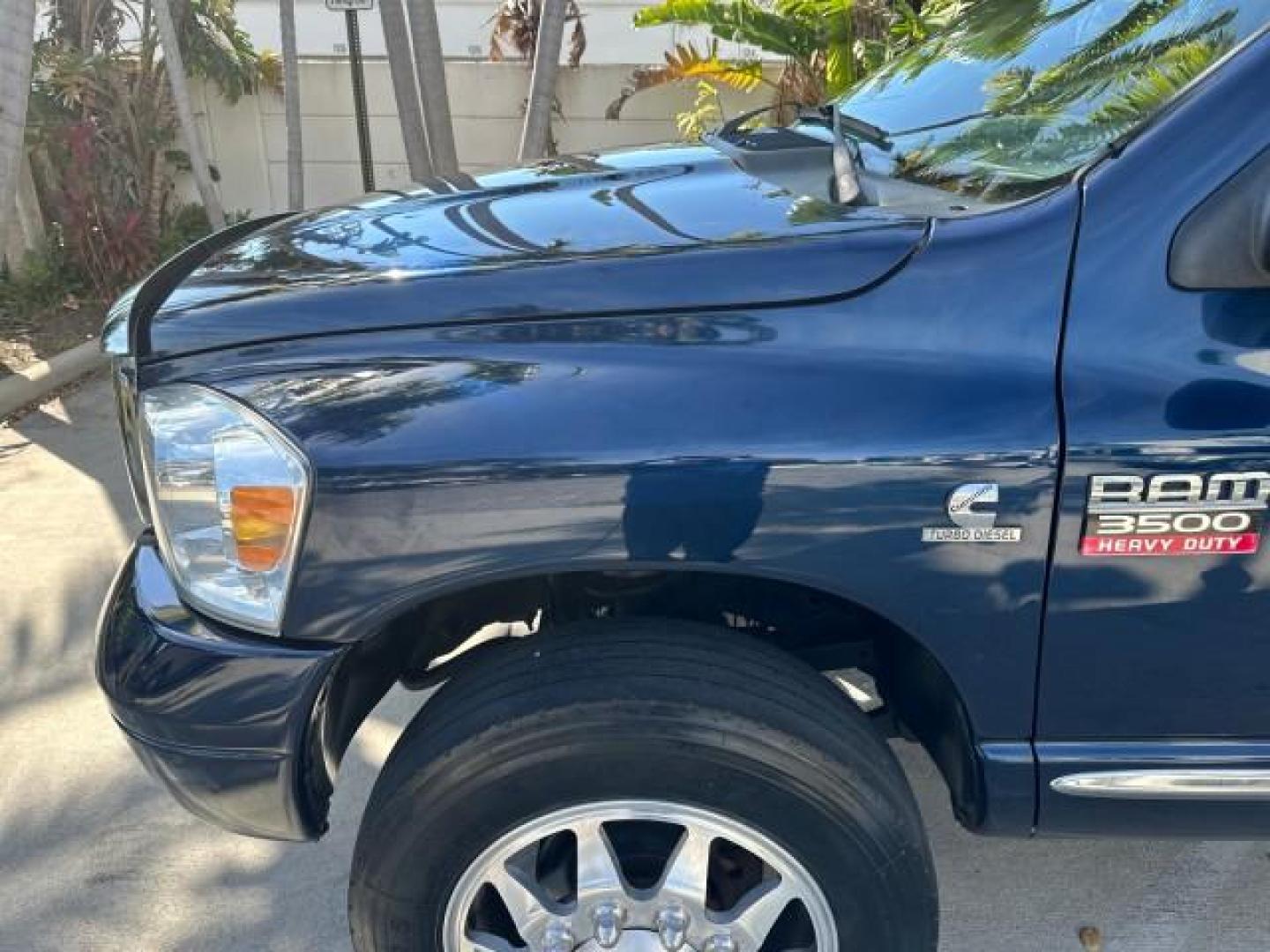 2007 Patriot Blue Pearl /Med Slate Gray Dodge Ram 3500 Laramie MEGA DIESEL 4WD LOW MI 52,899 (3D3MX49A17G) with an 6.7L Straight 6-Cyl Engine engine, Automatic transmission, located at 4701 North Dixie Hwy, Pompano Beach, FL, 33064, (954) 422-2889, 26.240938, -80.123474 - OUR WEBPAGE FLORIDACARS1.COM HAS OVER 100 PHOTOS AND FREE CARFAX LINK 2007 DODGE RAM 3500 SLT LARAMIE MEGA CAB VIN: 3D3MX49A17G777333 CREW PICKUP 6.7L I6 DIESEL REAR WHEEL DRIVE W/ 4X4 Top Features 4WD/AWD Leather Seats Bed Liner Satellite Radio Ready Dual Rear Wheels Tow Hitch Front Seat Heaters Tu - Photo#39